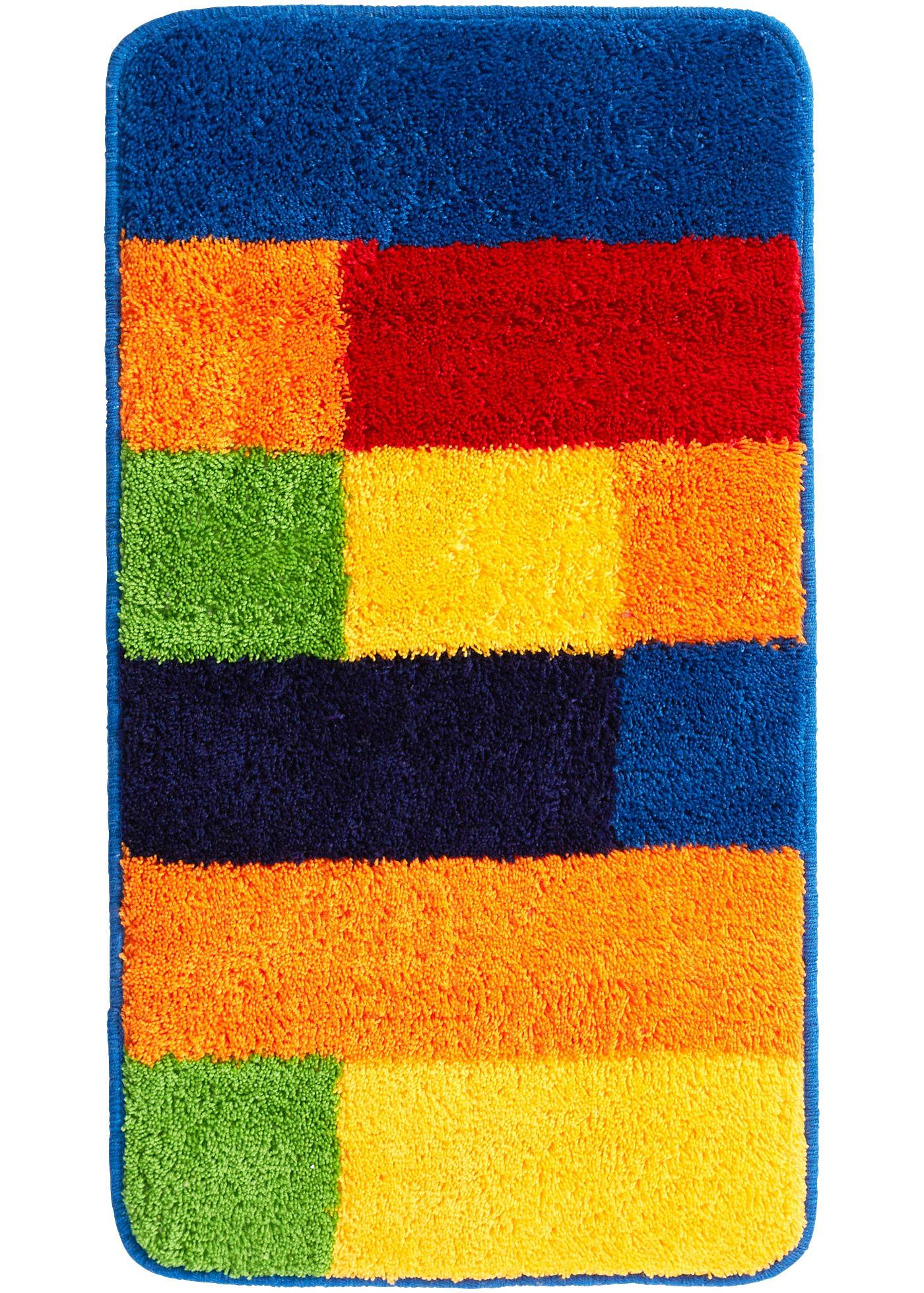 Tapis de bain aux couleurs vives