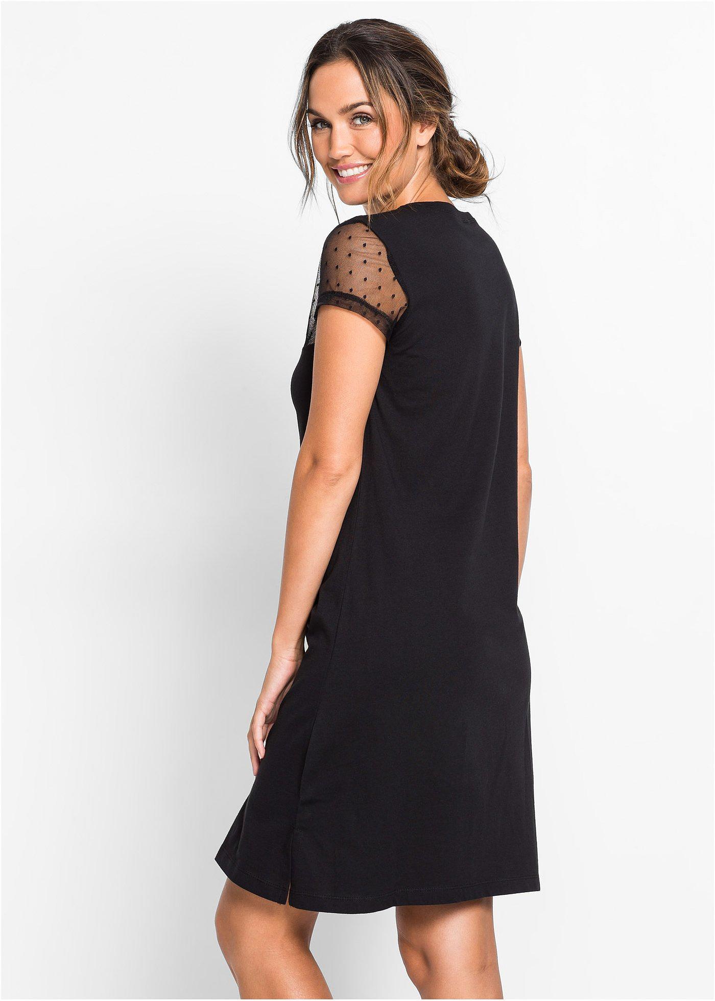 Krótka koszula nocna z bawełny organicznej - Bonprix