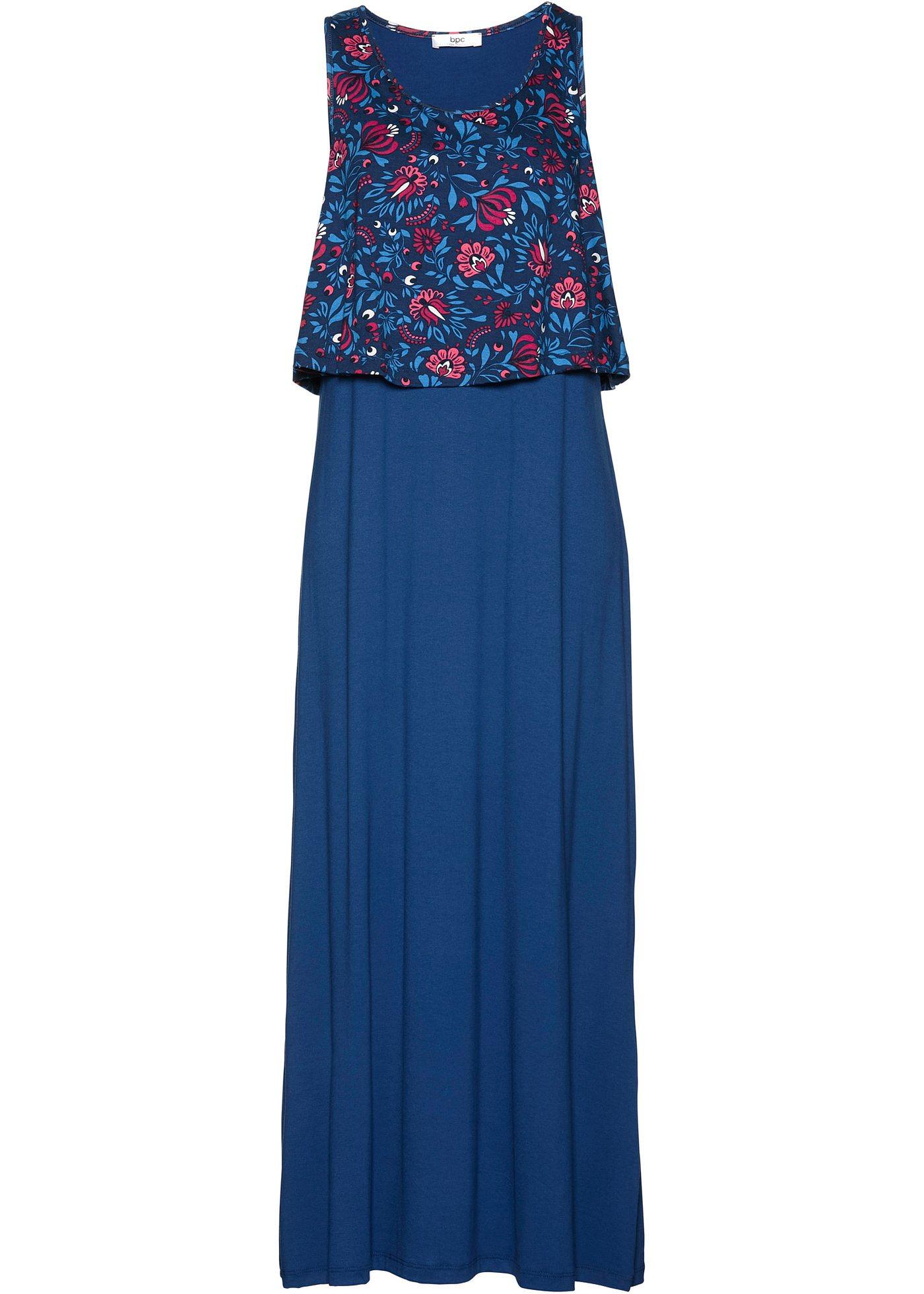 Jersey-Maxikleid in Lagenoptik Jersey-Maxikleid in Lagenoptik