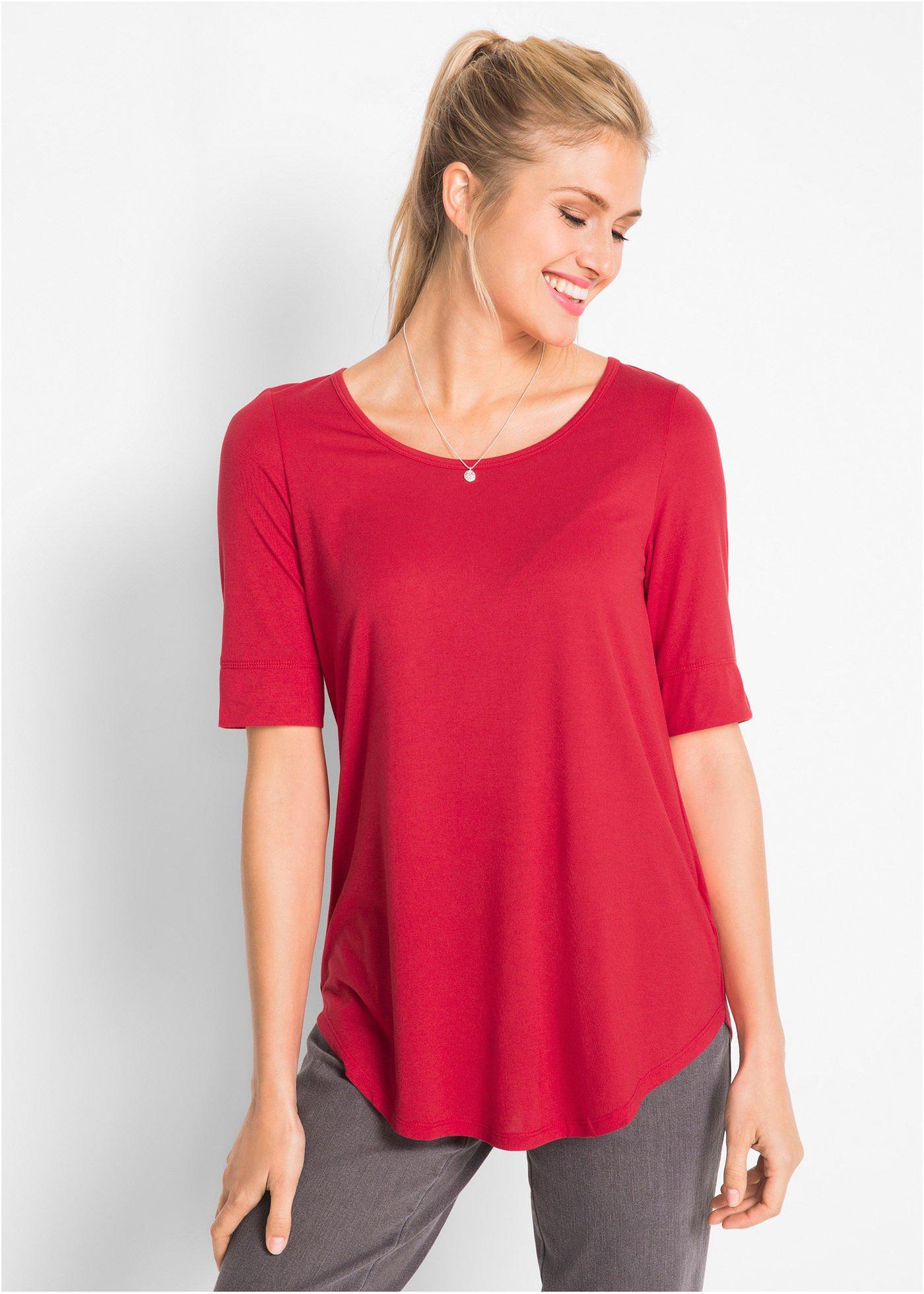 Długa bluzka z miękkiej wiskozy - Bonprix