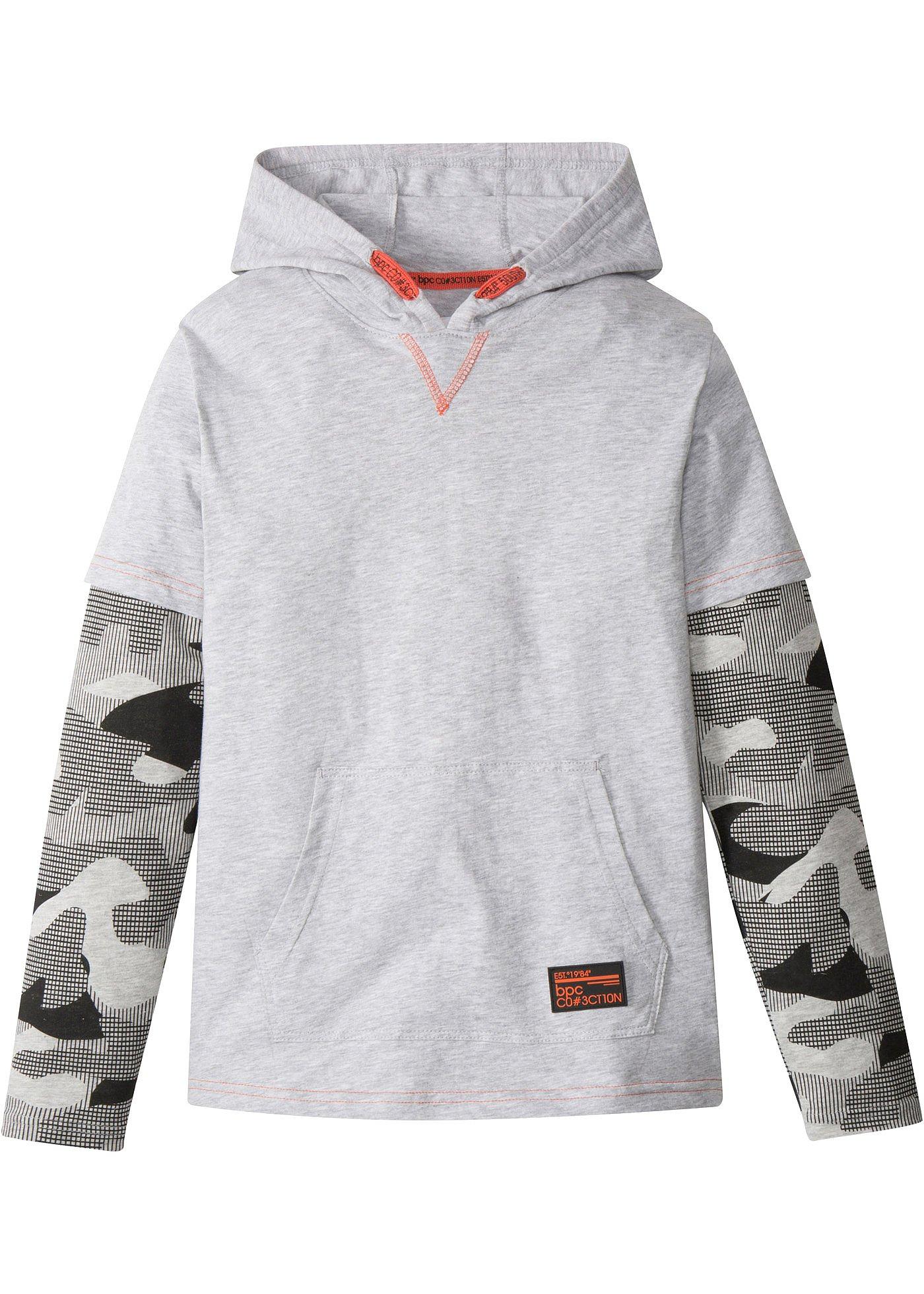 Jungen Layershirt in Camouflageoptik