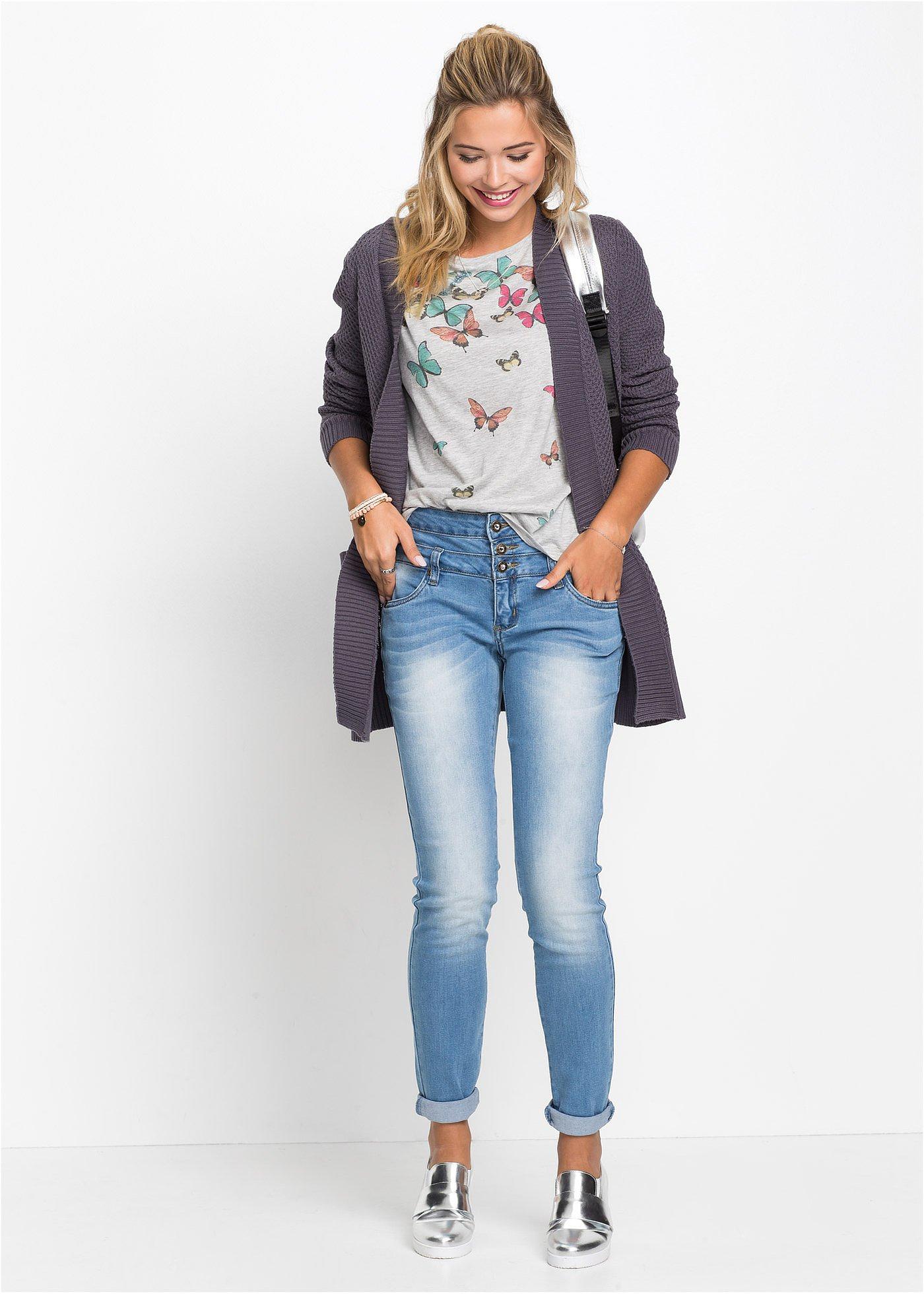 T-shirt z miękkiej mieszanki wiskozy - Bonprix