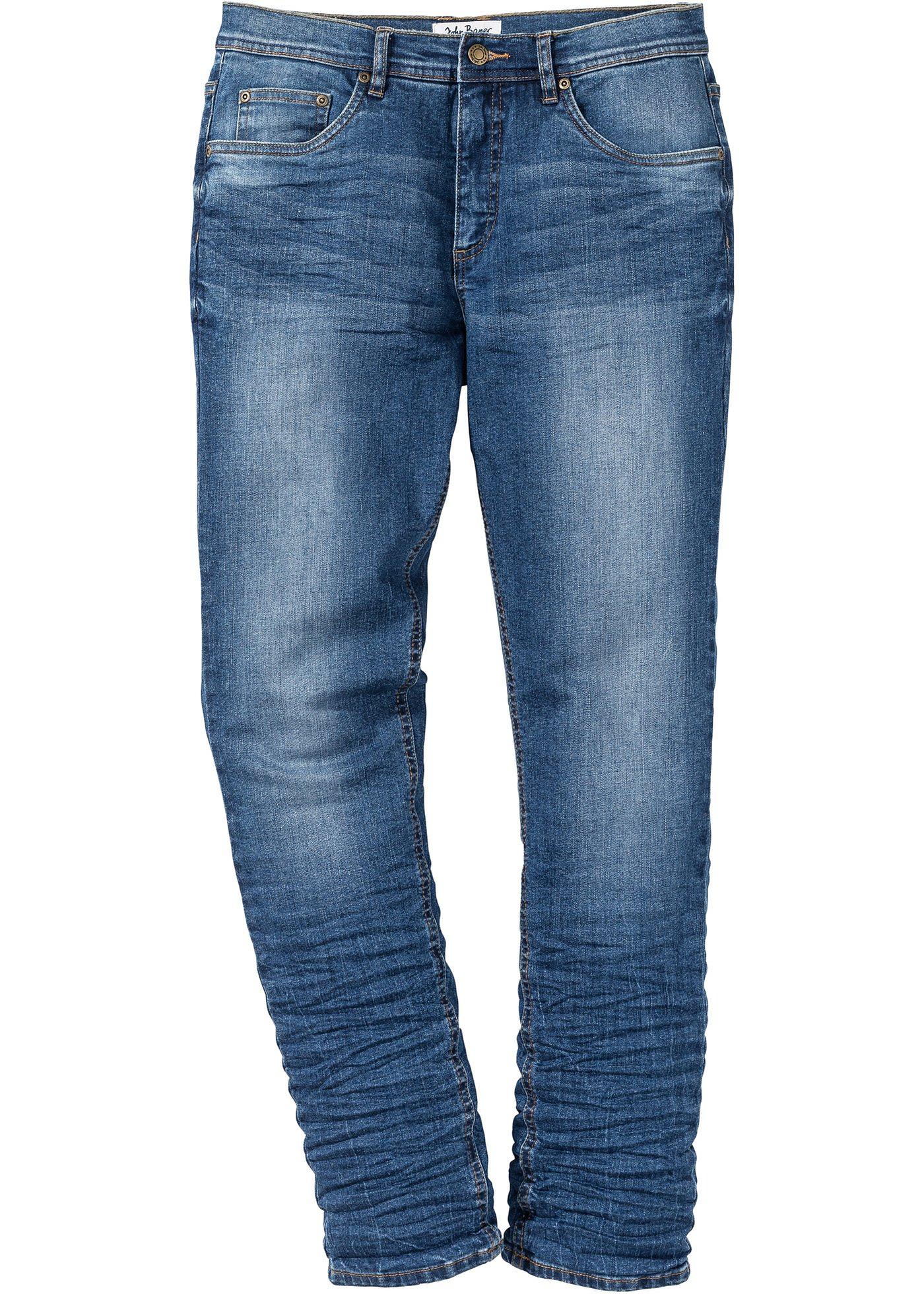 Legere Jeans in UsedOptik blau used, NGröße