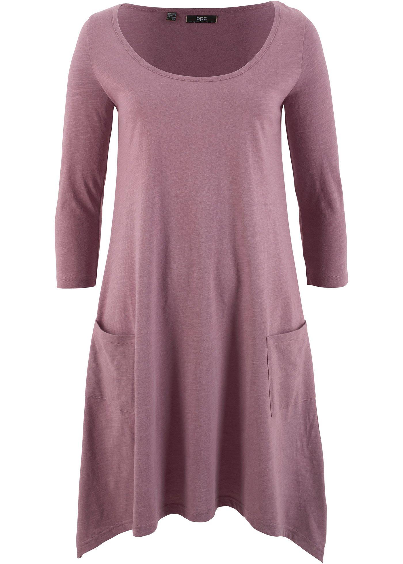 Baumwoll-Flammgarn-Shirtkleid, 3/4-Arm Baumwoll-Flammgarn-Shirtkleid, 3/4-Arm