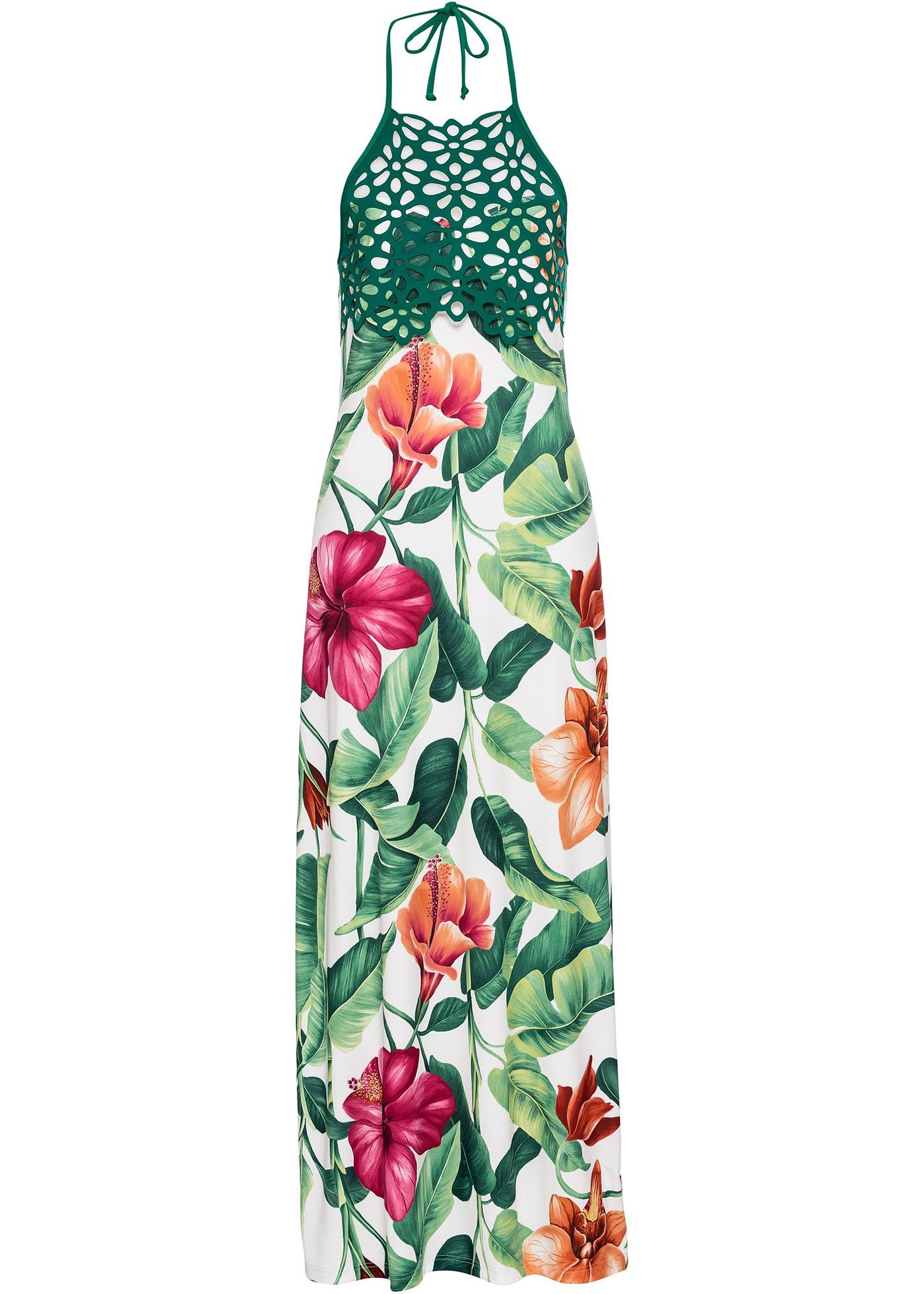 Neckholder-Kleid mit Blumenprint Neckholder-Kleid mit Blumenprint