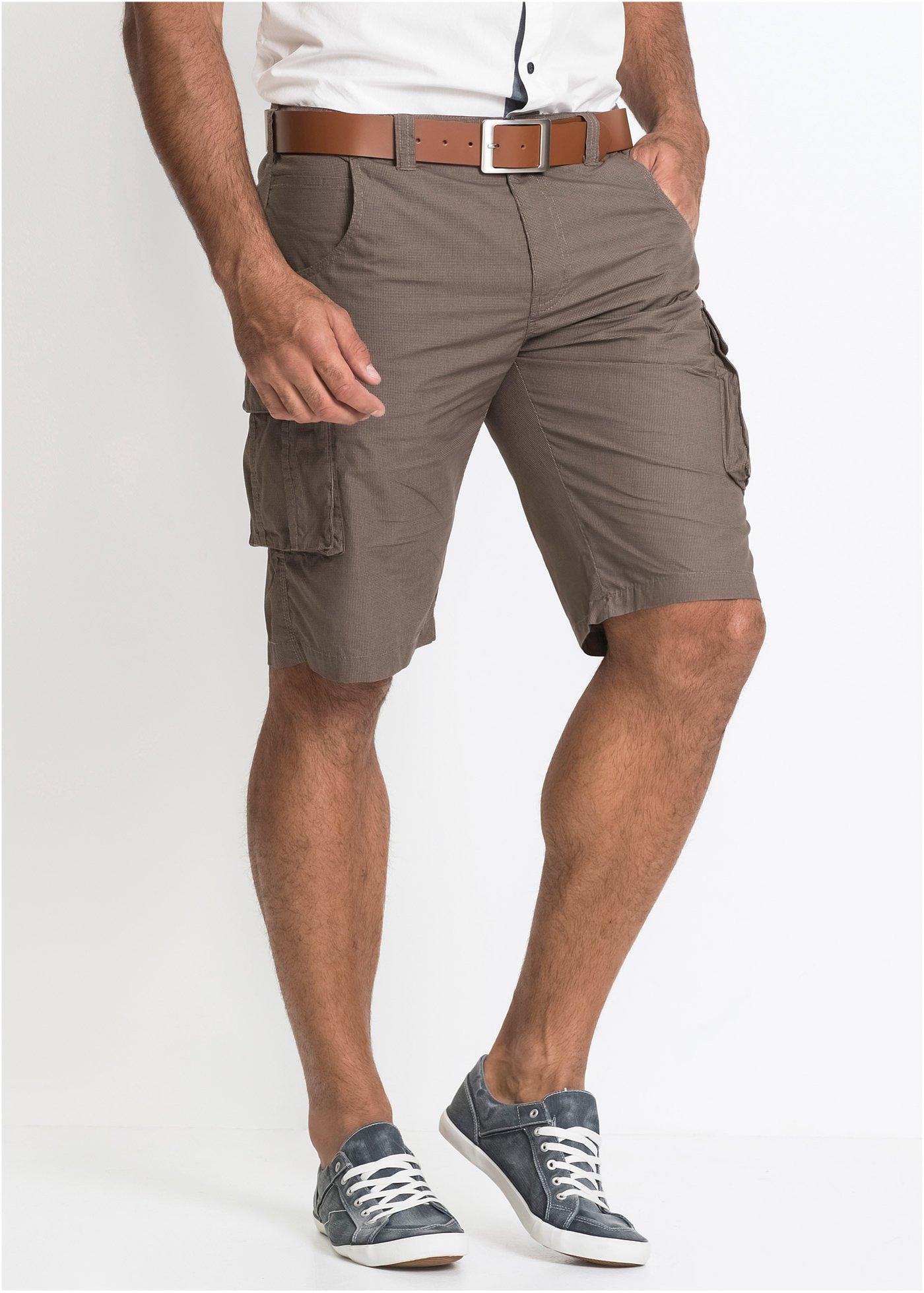 Bermudy bojówki z czystej bawełny, Relaxed Fit - Bonprix