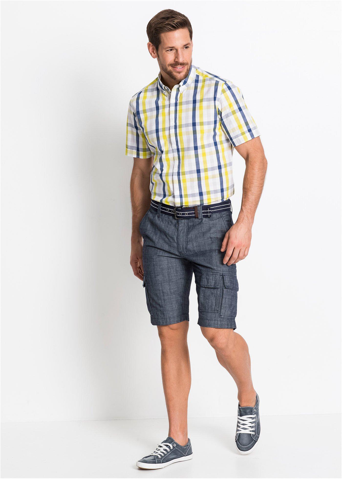 Bermudy bojówki Loose Fit z czystej bawełny - Bonprix
