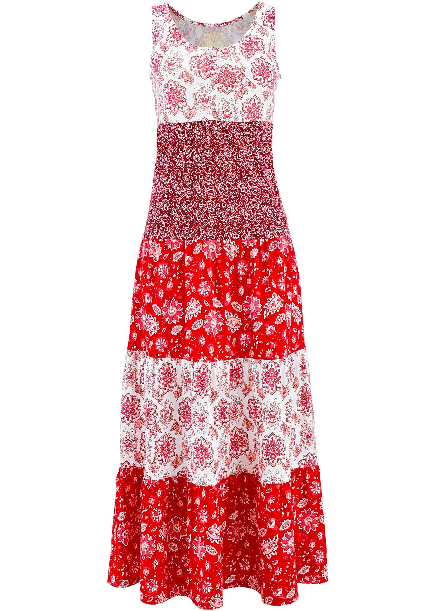 Baumwoll Jerseykleid, lang Baumwoll Jerseykleid, lang