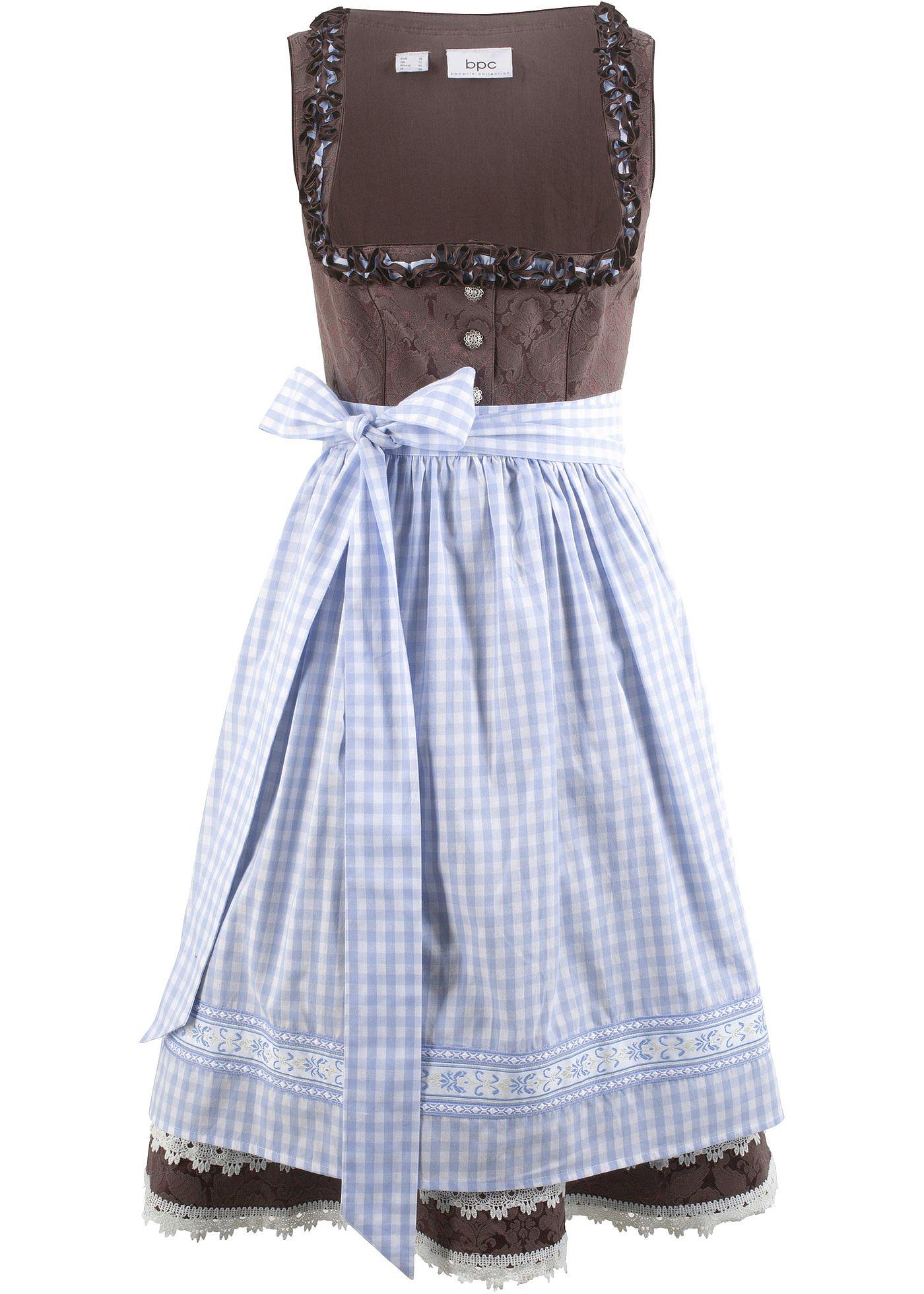 Dirndl mit Schürze, knieumspielend (2-tlg. Set)