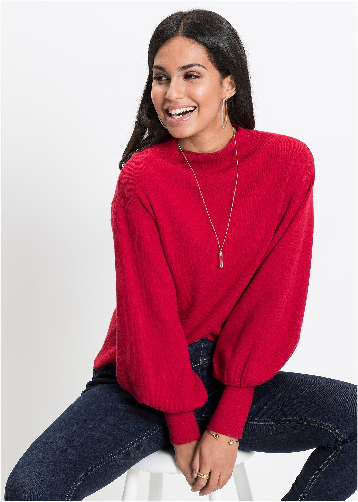 Sweter oversize z mieszanki wiskozy - Bonprix