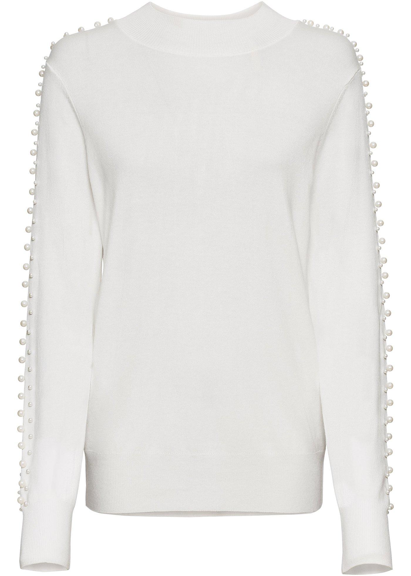 pullover damen mit perlen