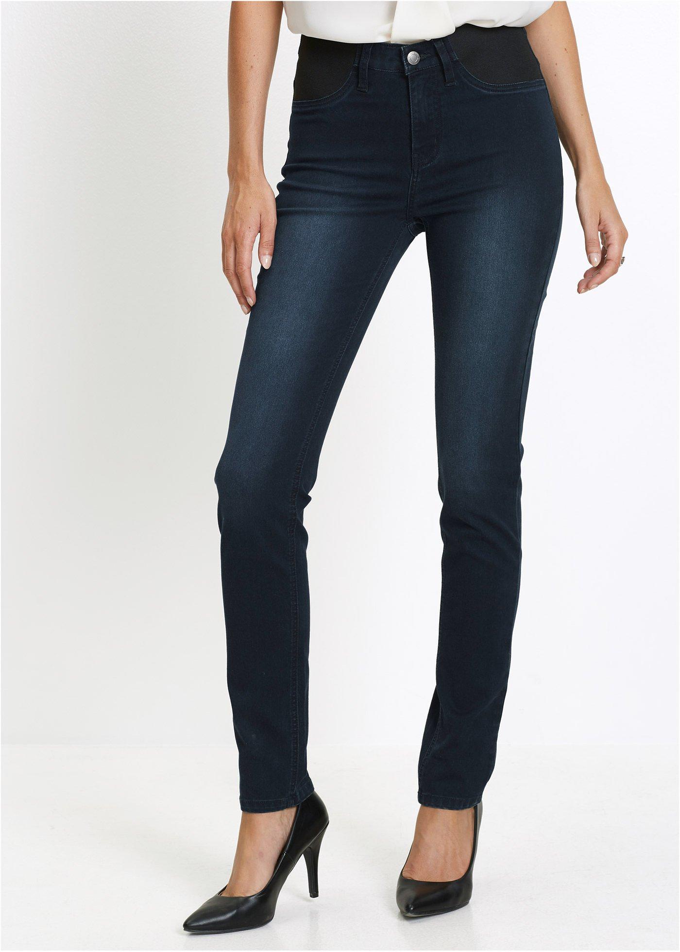 Dżinsy Skinny, mid waist, ze stretchem - Bonprix