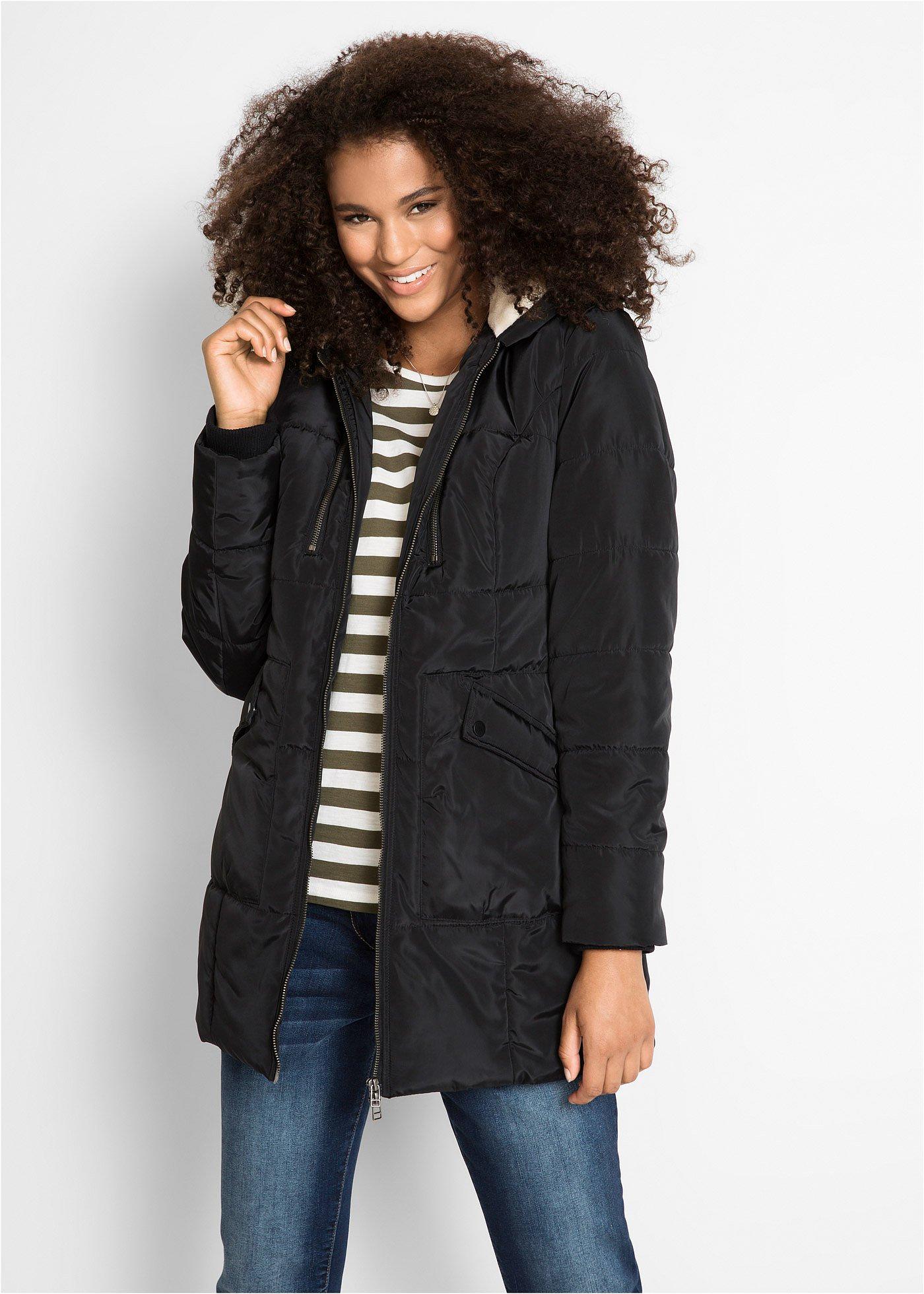 Kurtka z kapturem na podszewce - Bonprix