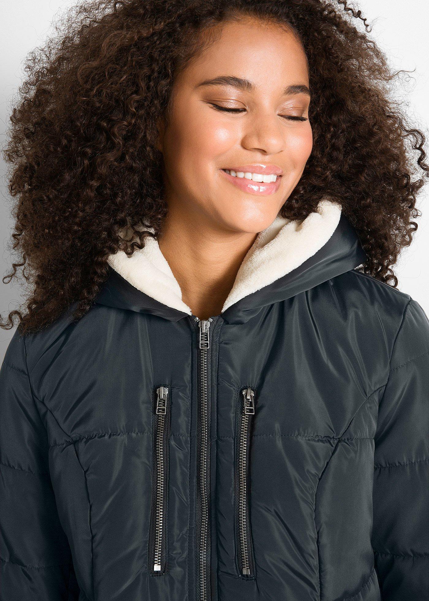 Kurtka z kapturem na podszewce - Bonprix