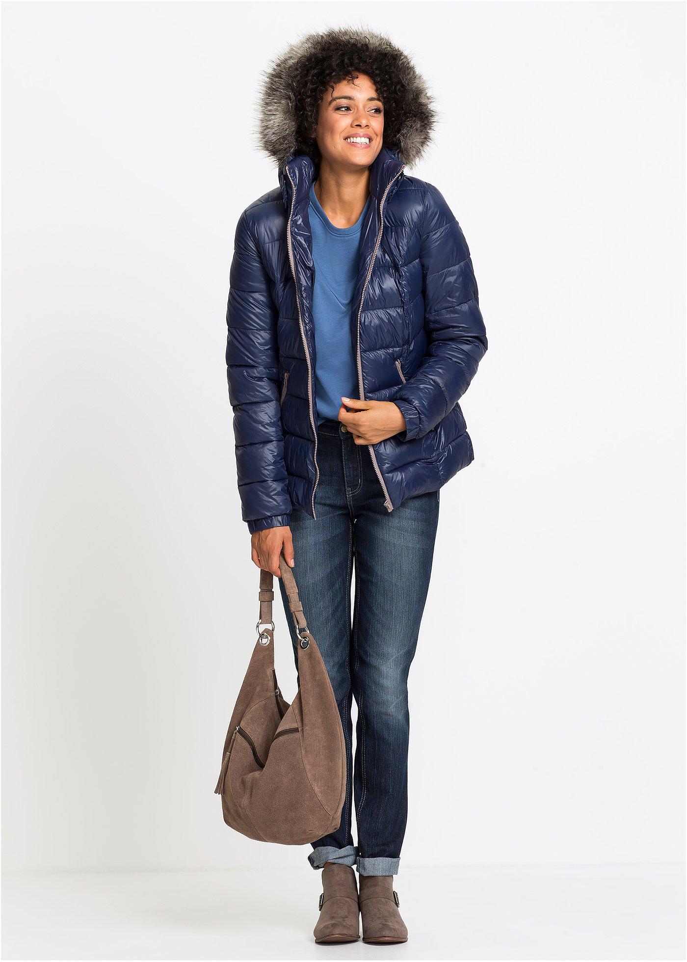 Kurtka zimowa z kapturem - Bonprix