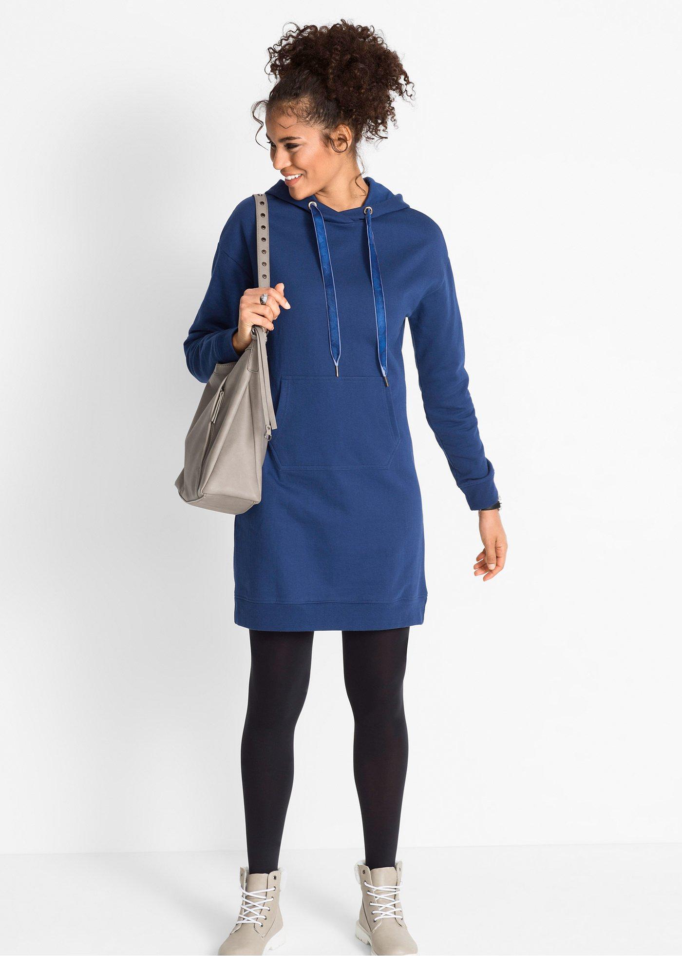 Bawełniana sukienka dresowa - Bonprix