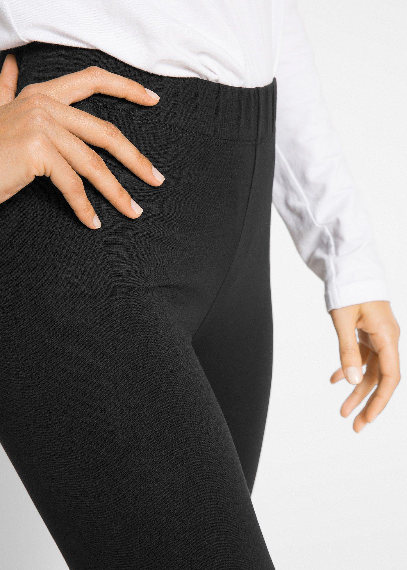 Legginsy z mieszanki bawełny - Bonprix