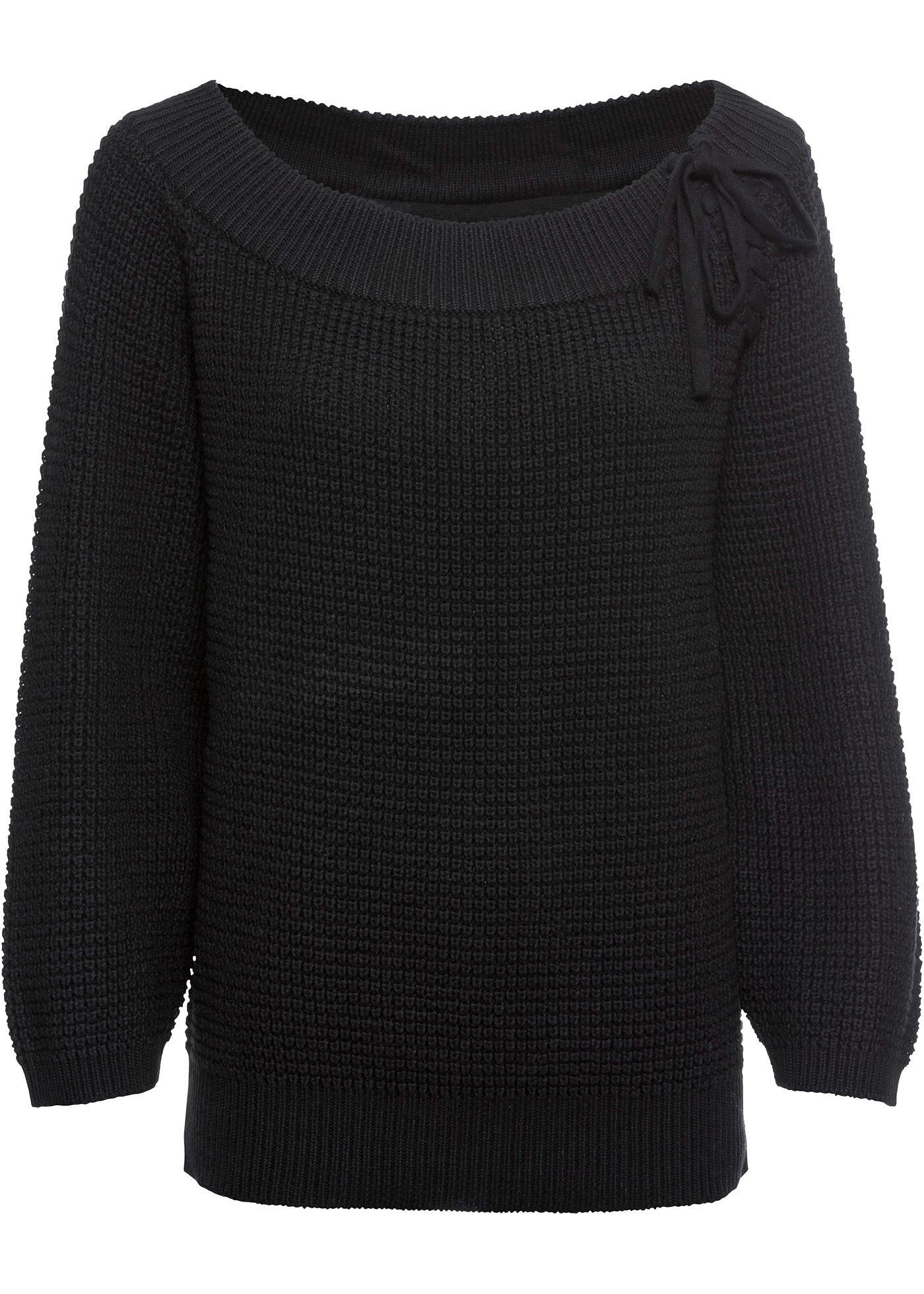 Carmen-Pullover mit Schnürung Carmen-Pullover mit Schnürung