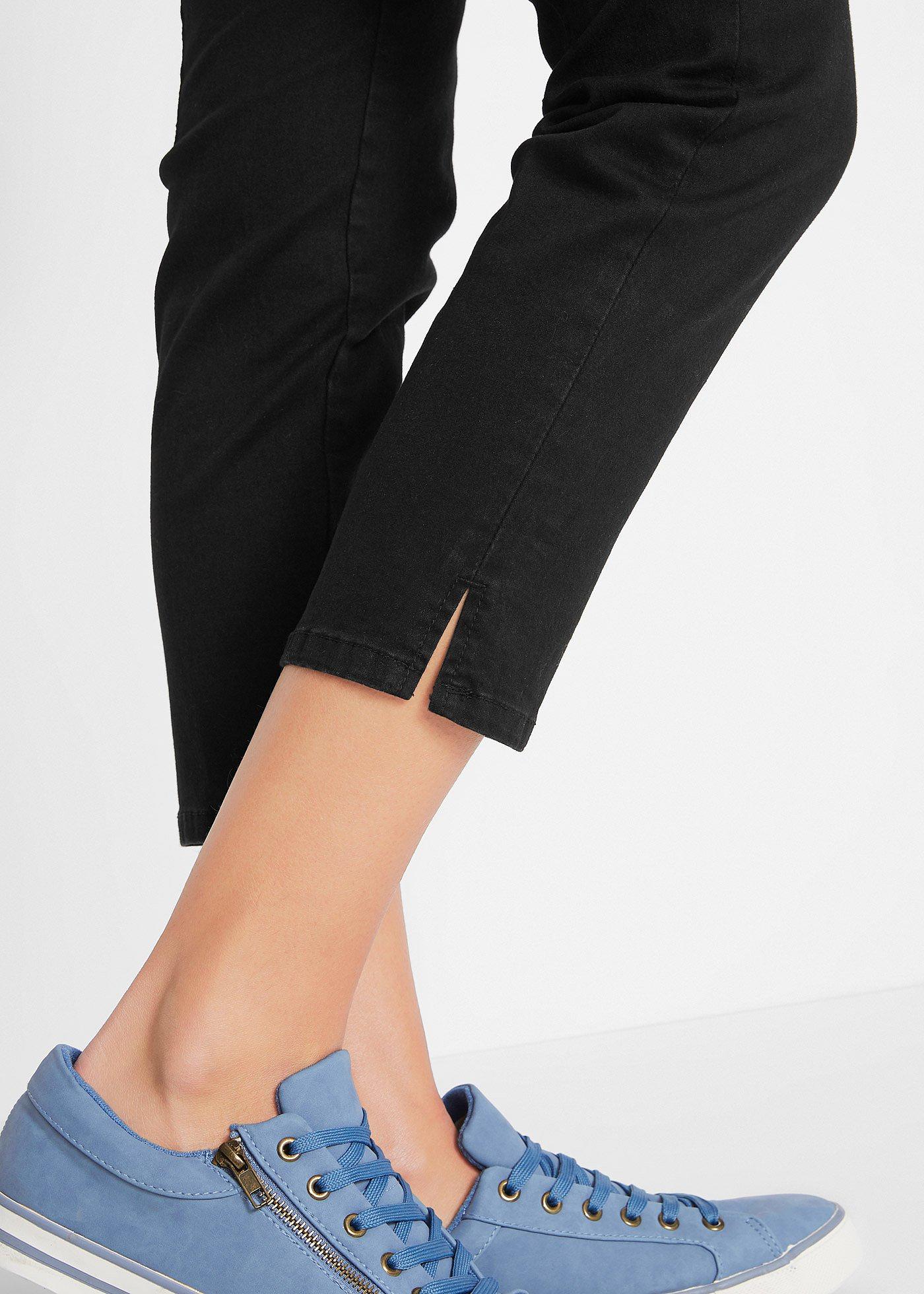 Dżinsy slim fit, ze średnim stanem i elastyczną gumką w talii - Bonprix