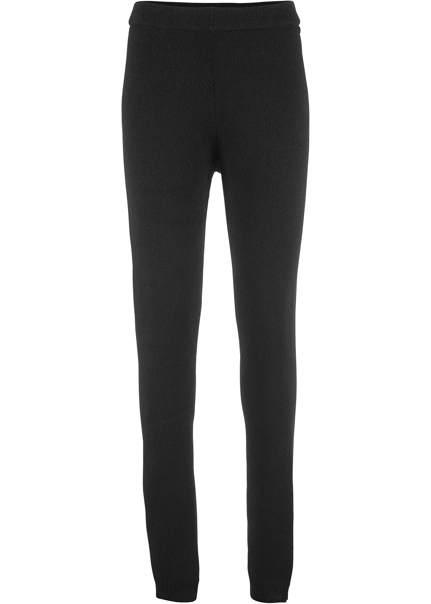 Gerippte Thermo-Leggings mit Rippbund