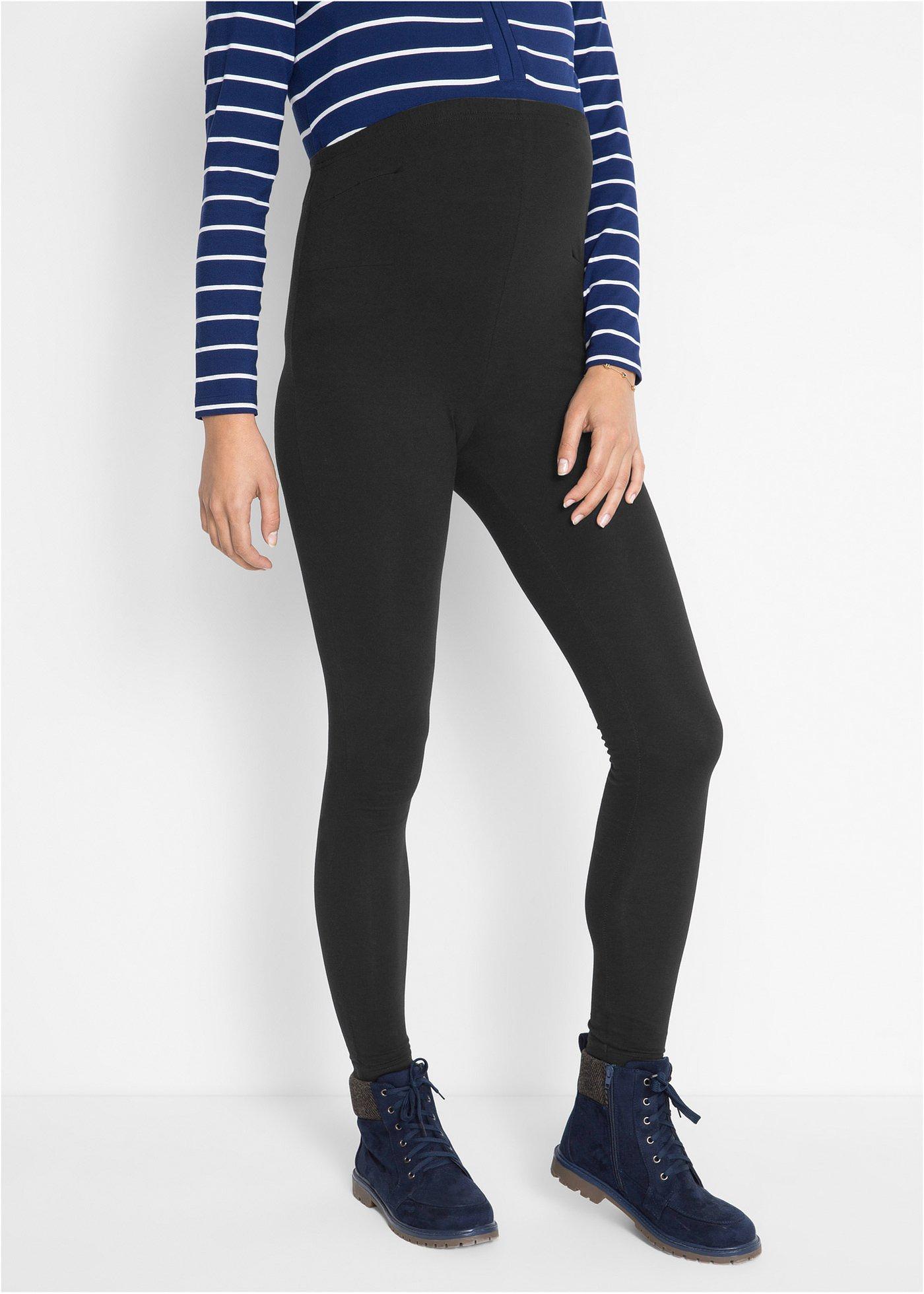 Legginsy ciążowe z miękkiej bawełny organicznej - Bonprix