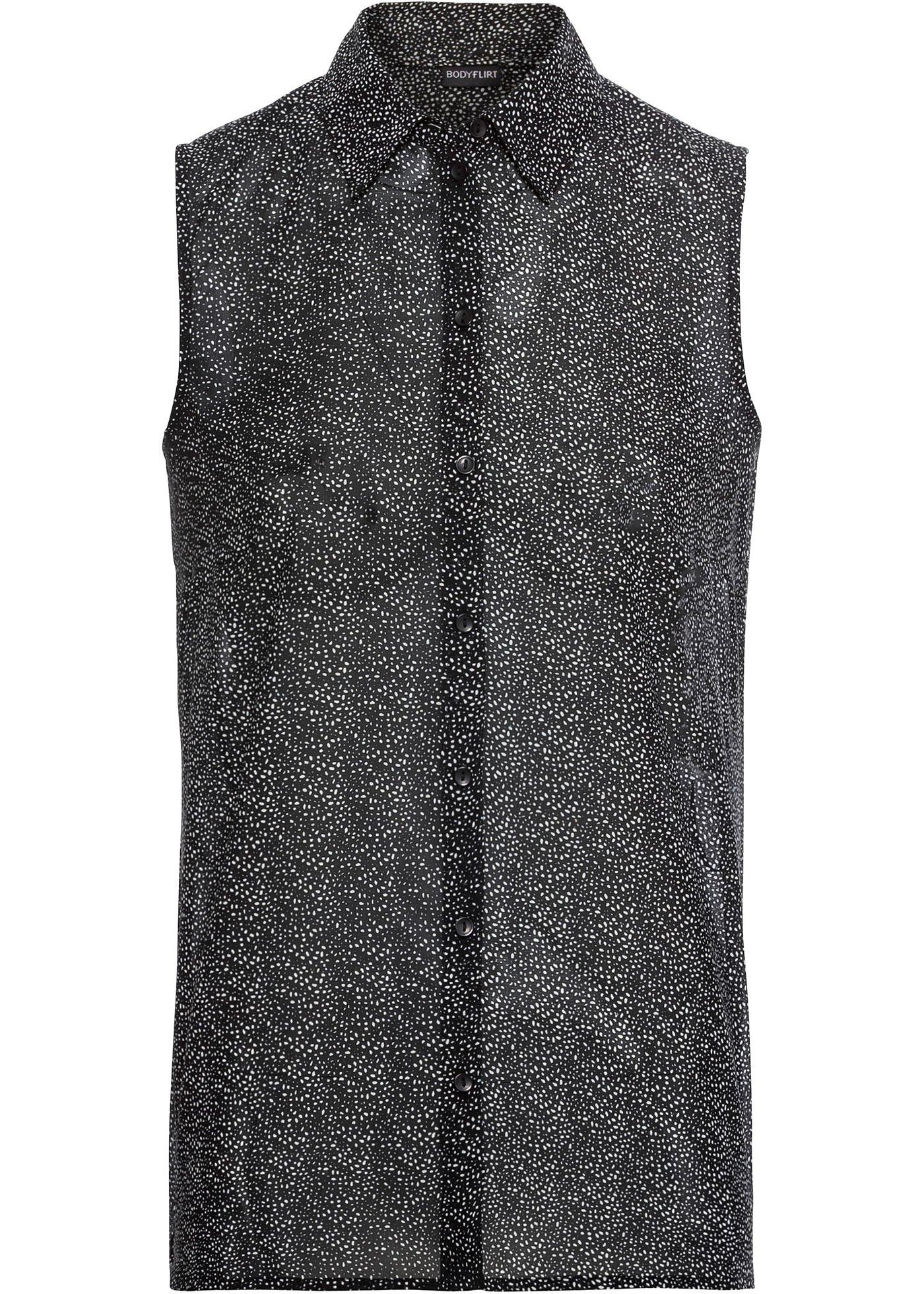 Chiffonbluse ohne Ärmel Chiffonbluse ohne Ärmel