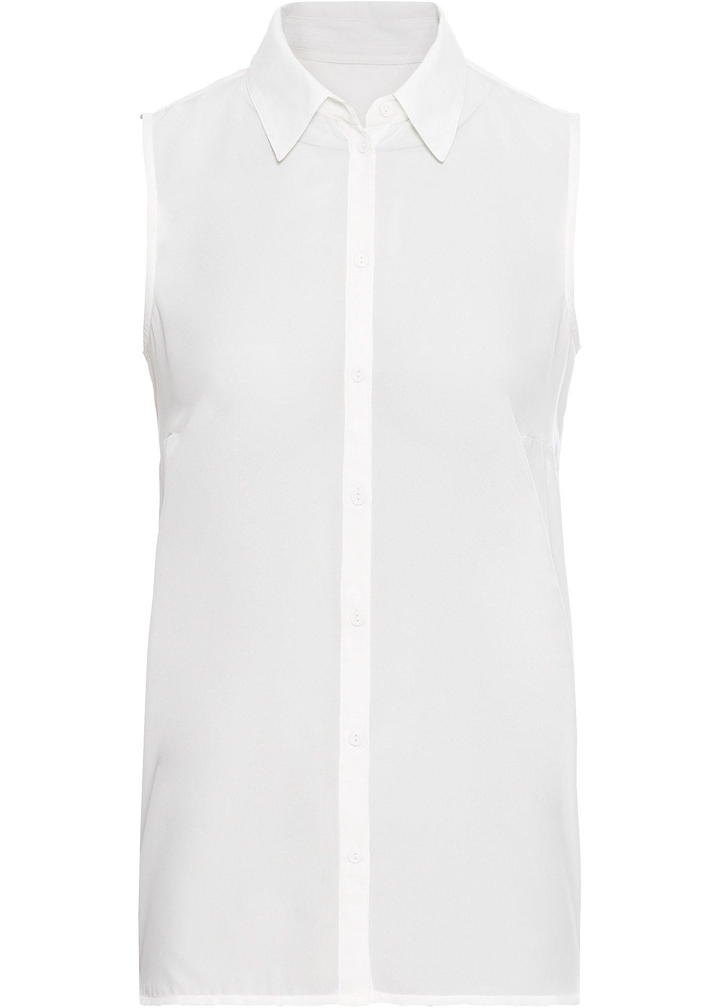 Chiffonbluse ohne Ärmel Chiffonbluse ohne Ärmel