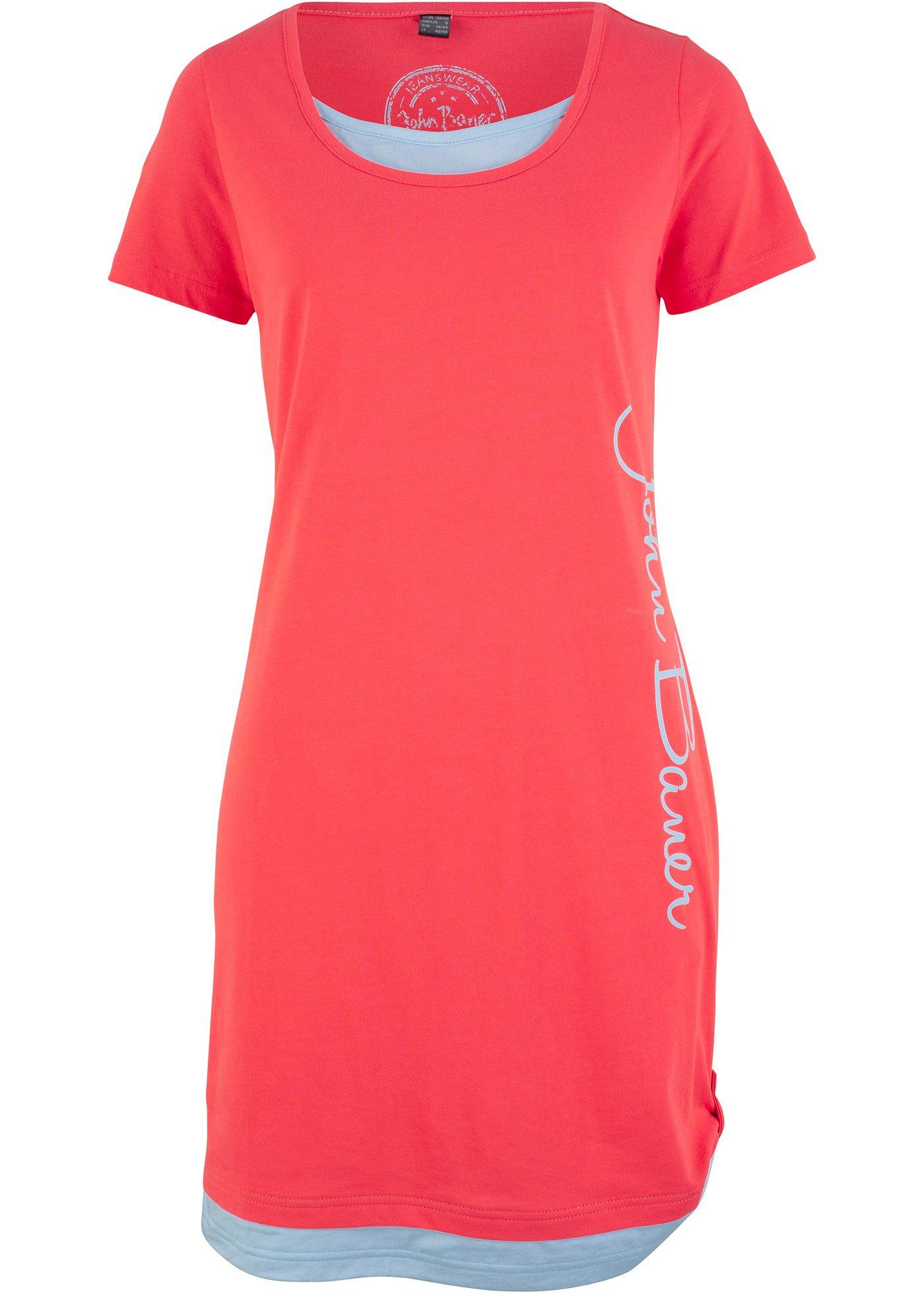 Kurzarm-Shirtkleid mit Druck Kurzarm-Shirtkleid mit Druck