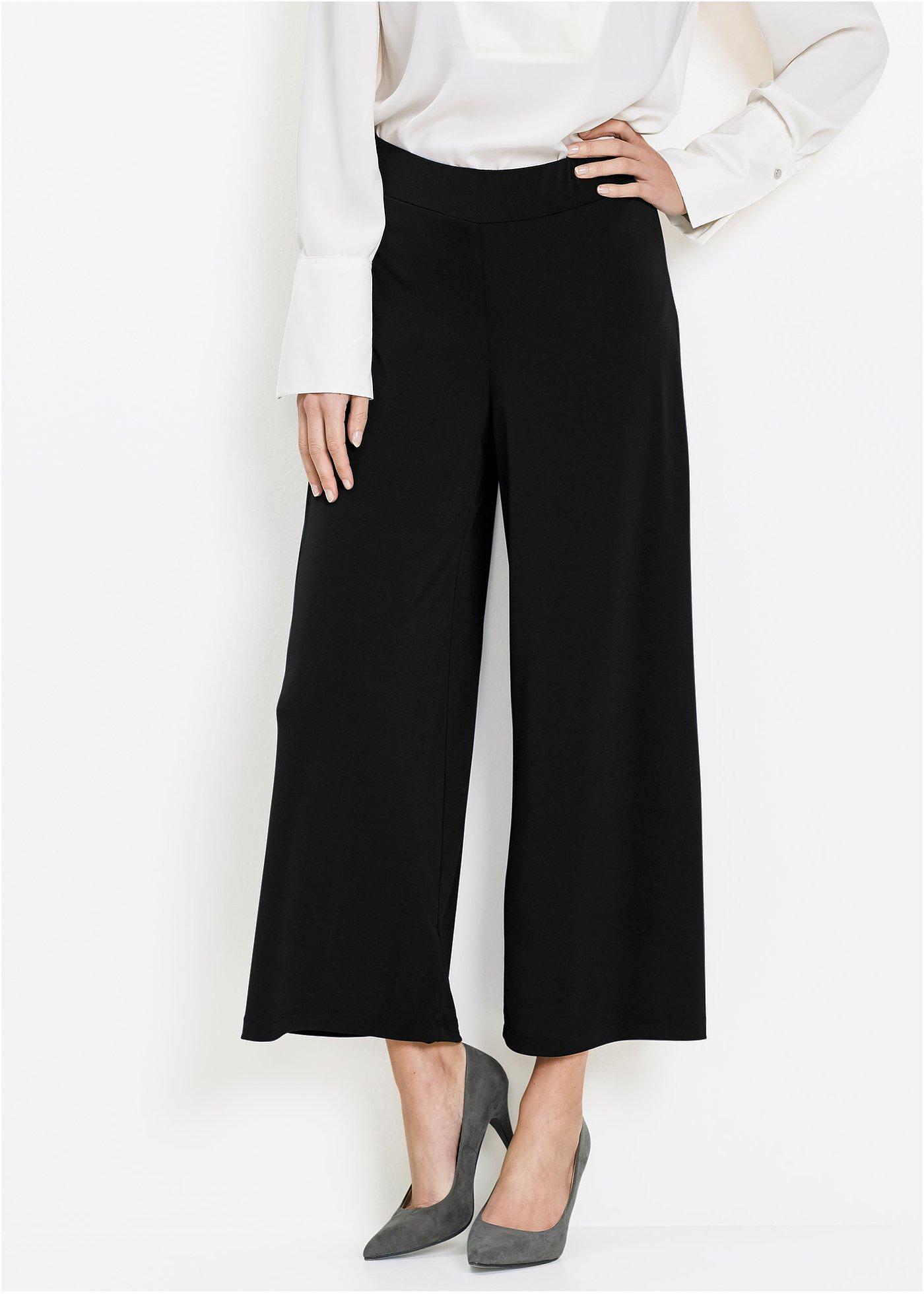 Spodnie culotte z dżerseju - Bonprix
