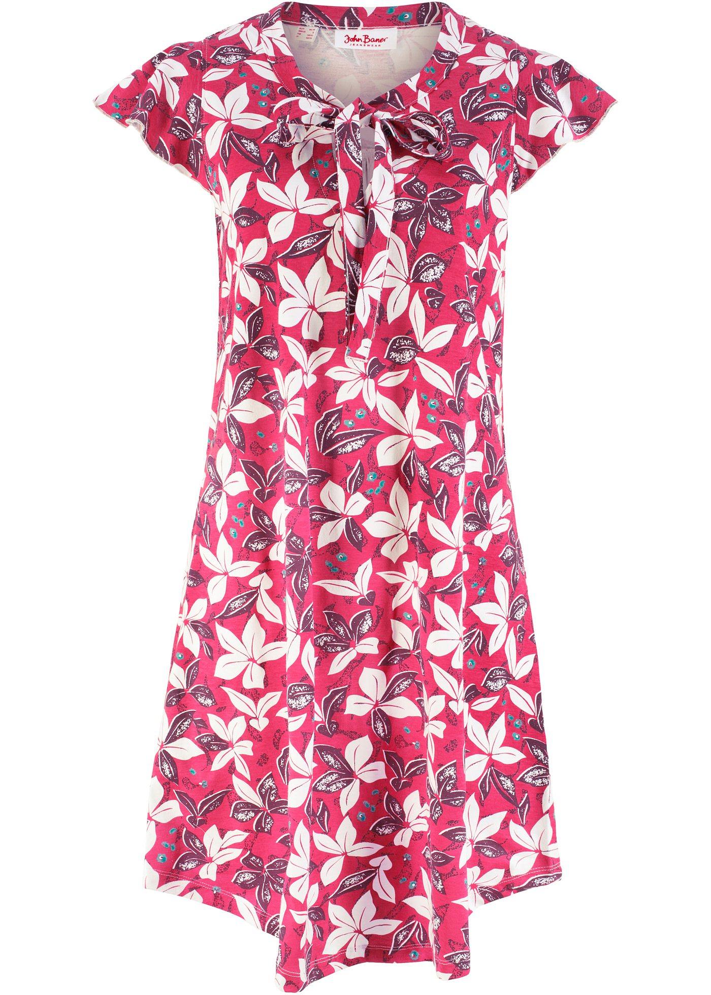 Baumwoll- Shirtkleid, bedruckt Baumwoll- Shirtkleid, bedruckt
