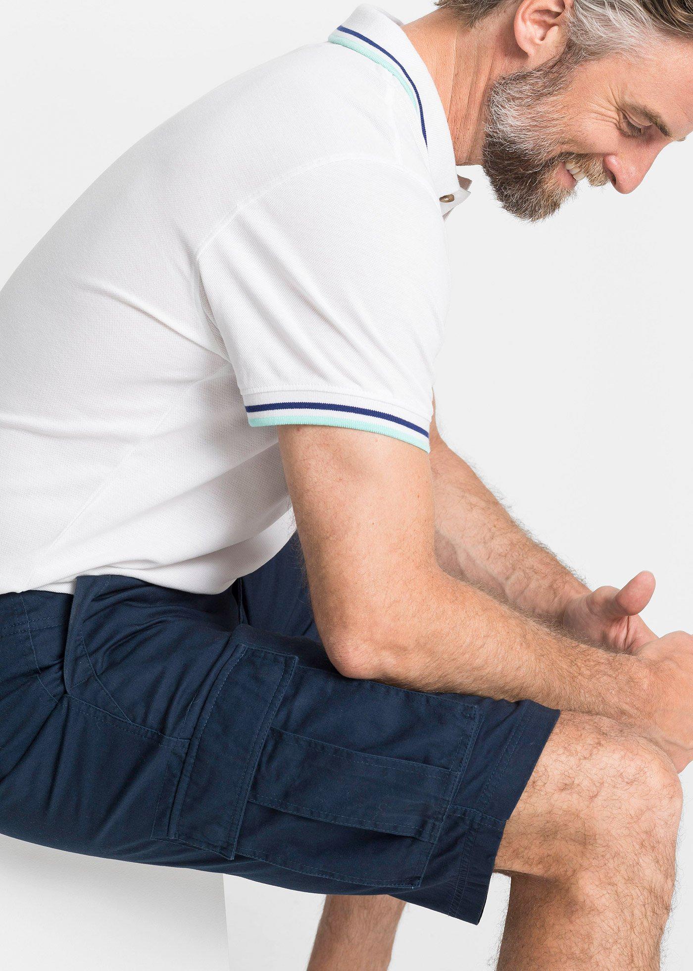 Bermudy bojówki z czystej bawełny, relaxed fit - Bonprix