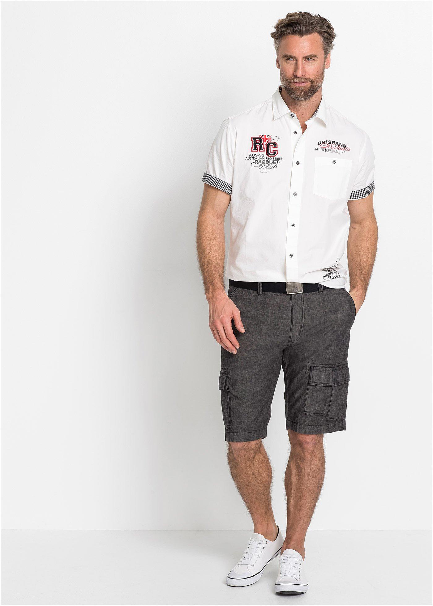 Bermudy bojówki Loose Fit z czystej bawełny - Bonprix