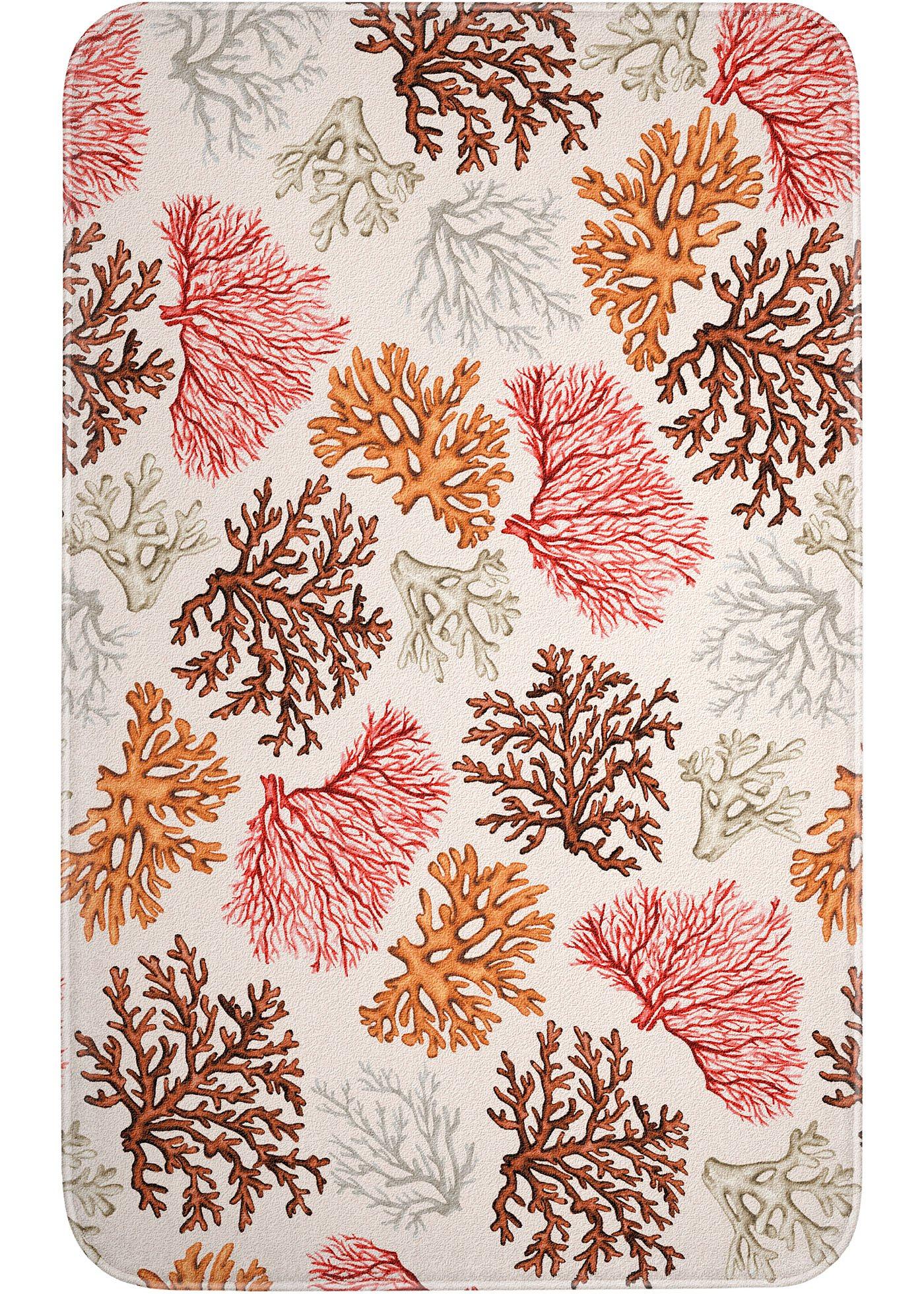 Dekorativ und praktisch zugleich: die Badematte "Koralle" - koralle