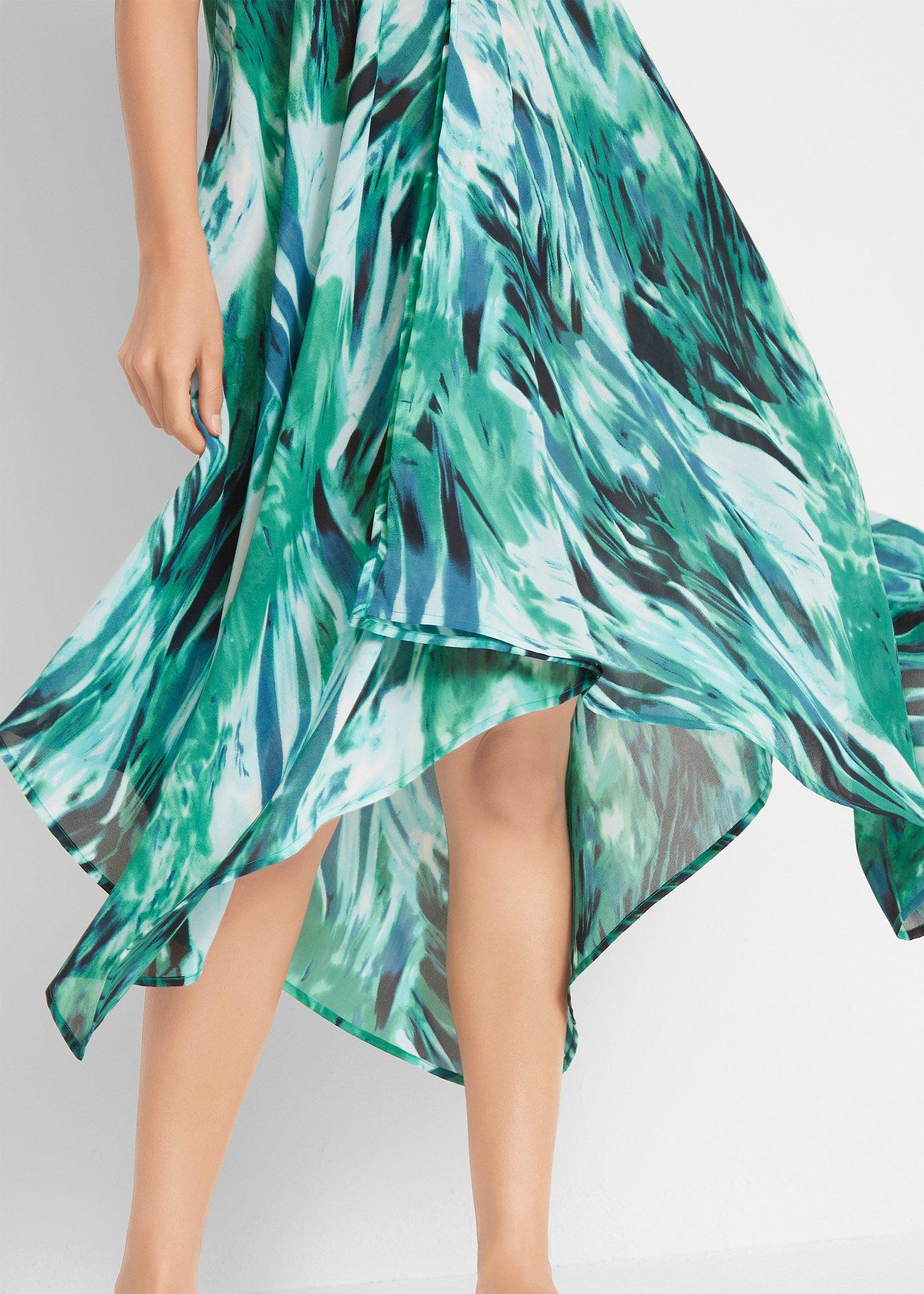 Długa sukienka plażowa z szyfonu - Bonprix