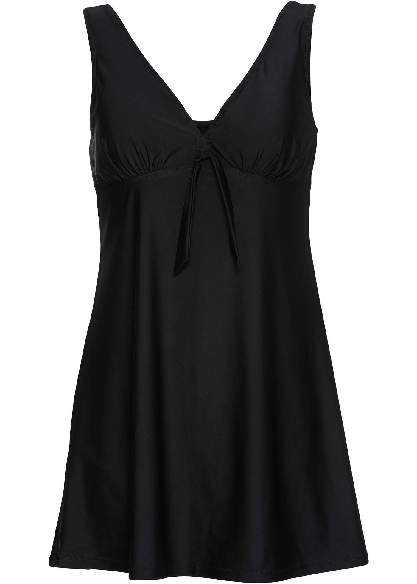 Midnight Doll Badeanzugkleid - Schwarz