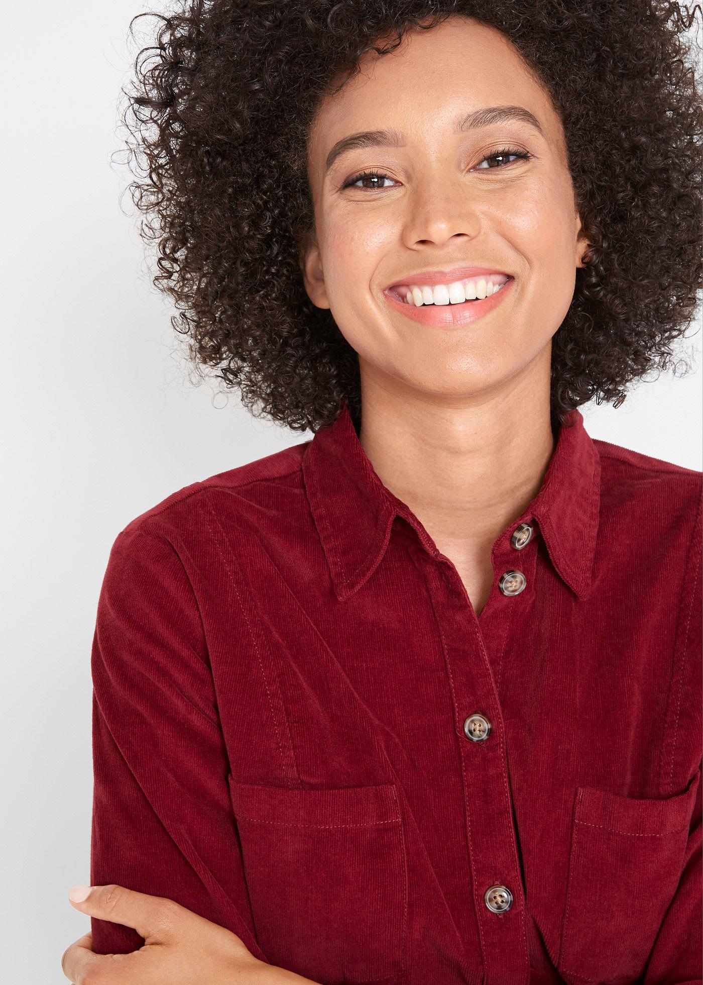 Sukienka sztruksowa ze stretchem - Bonprix