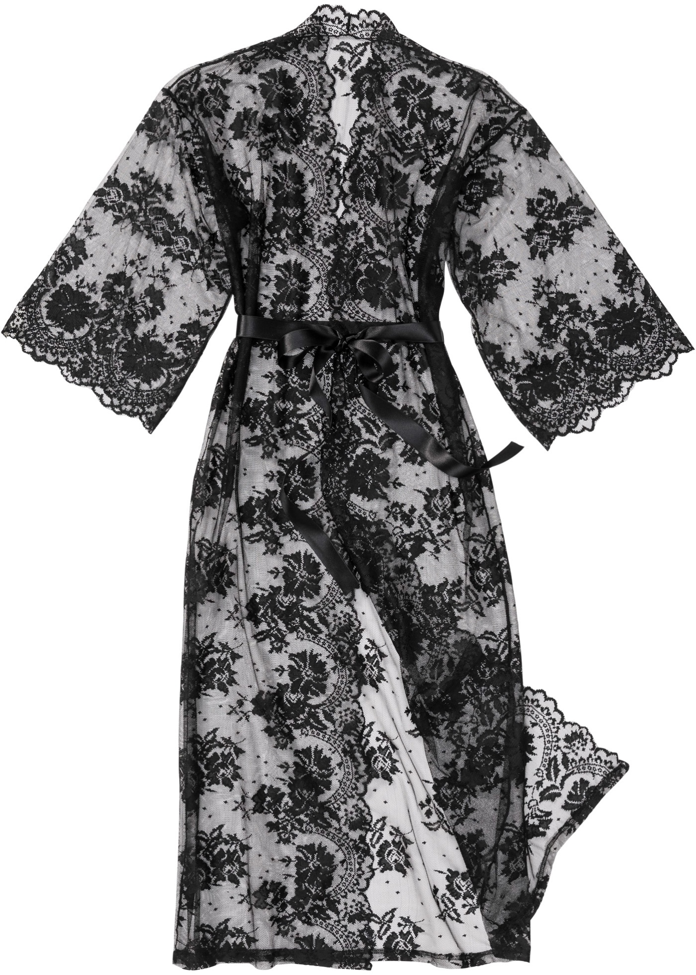 Zara кимоно кружево чёрное