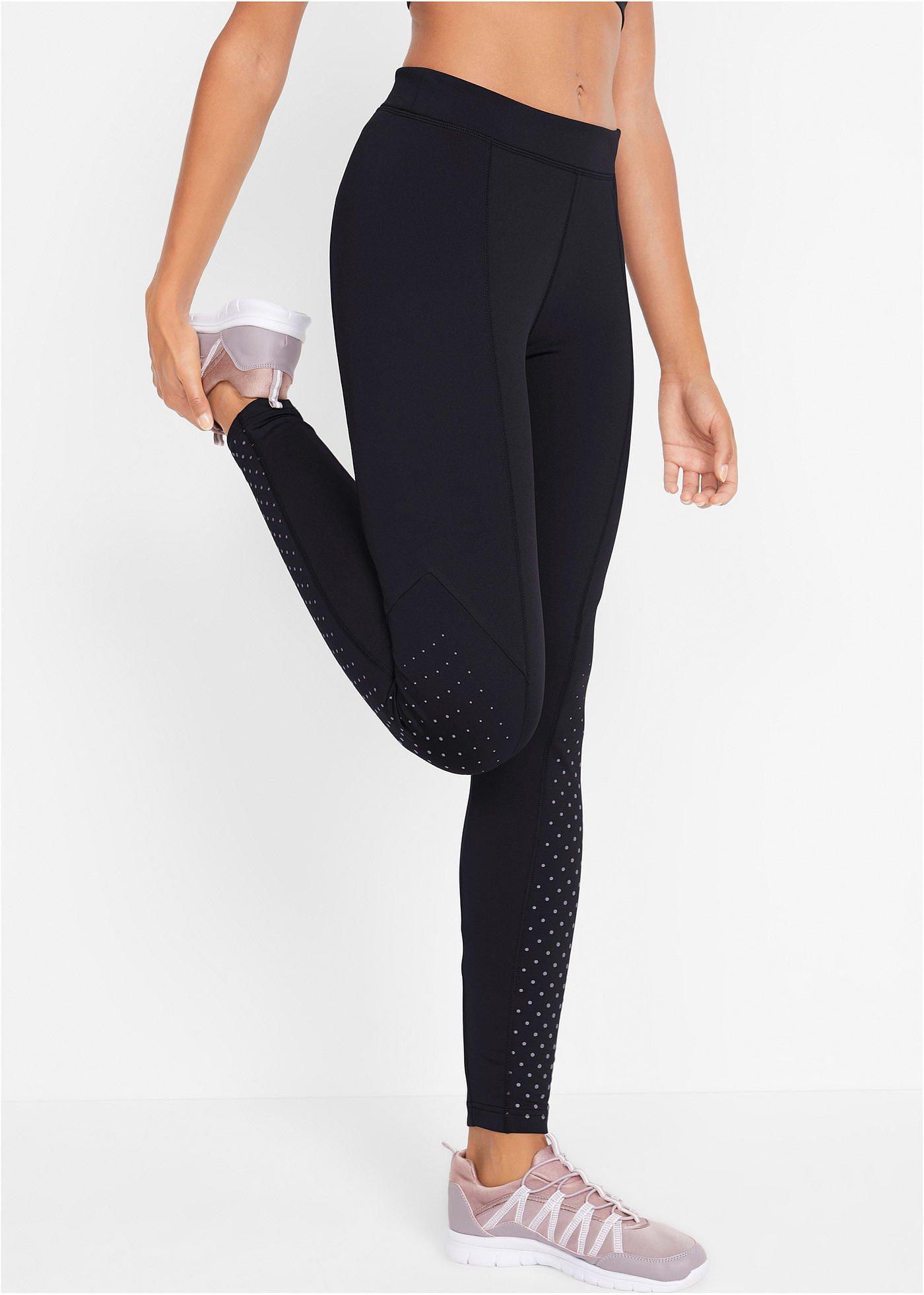 Elastische SportThermoLeggings aus einem StretchMaterial mit