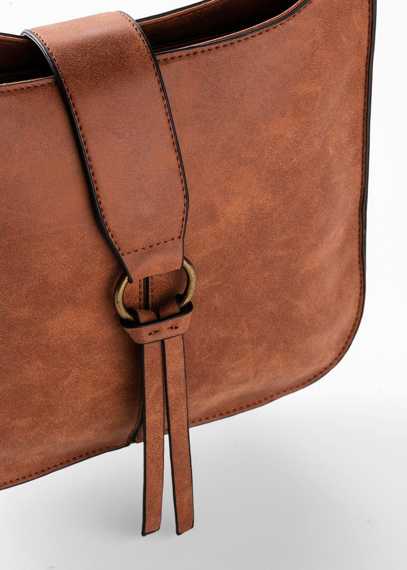 Torebka na ramię z ozdobną klapą - Bonprix