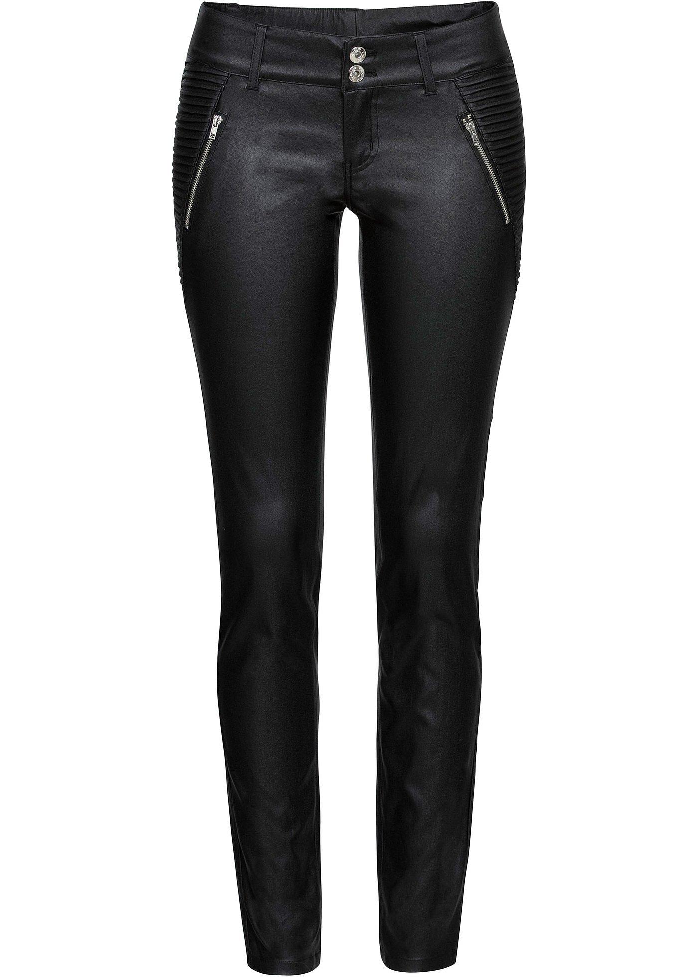 Lederimitat-Hose im Bikerstyle