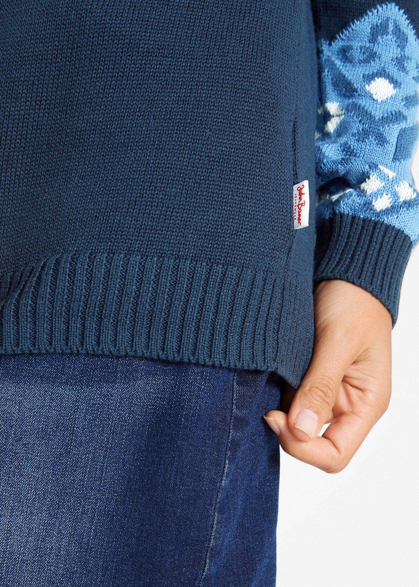 Sweter w norweski wzór - Bonprix