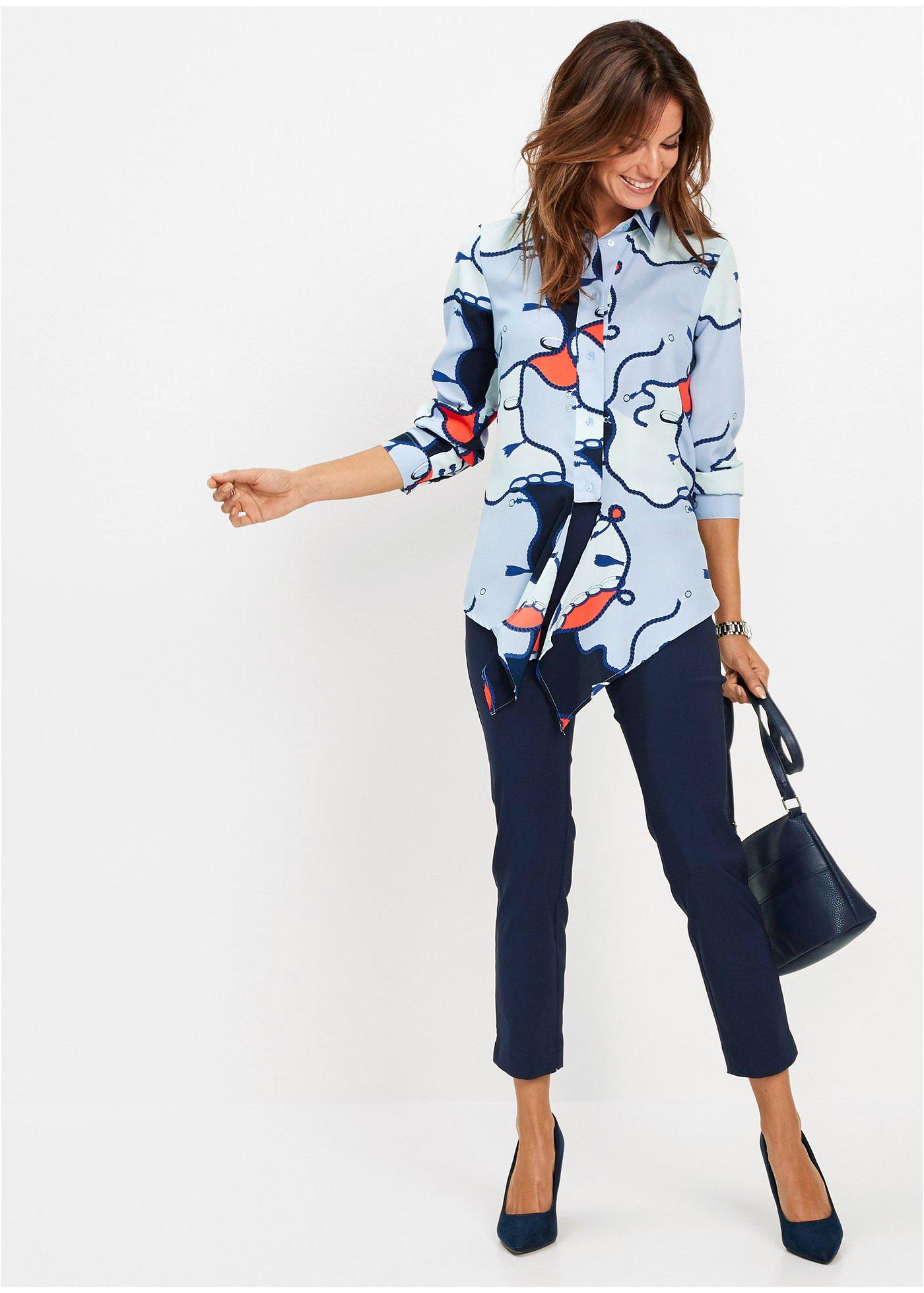 Spodnie 7/8 z bengaliny - Bonprix