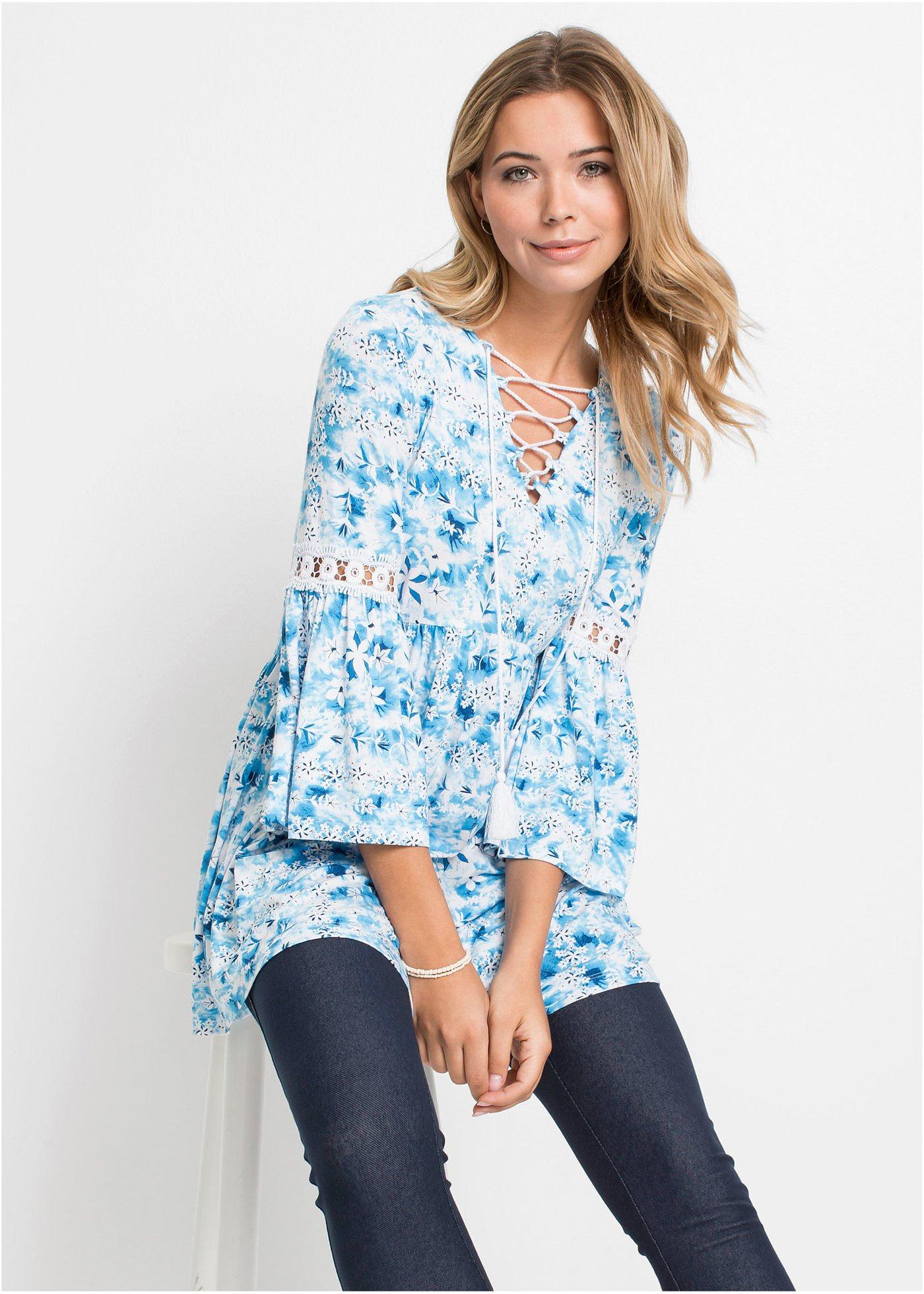 Tunika z lejącej wiskozy - Bonprix