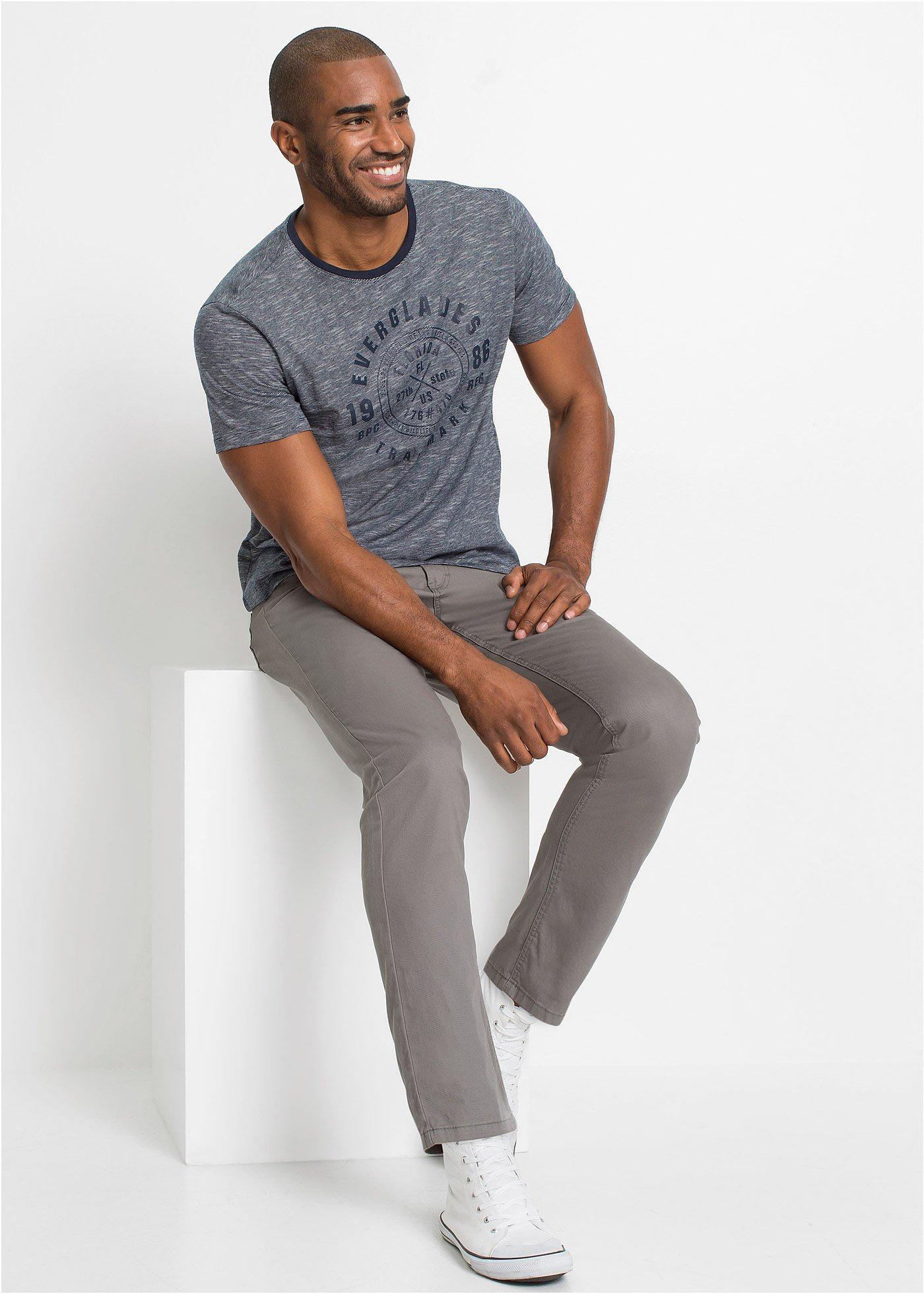 T-shirt (2 szt.) z czystej bawełny - Bonprix