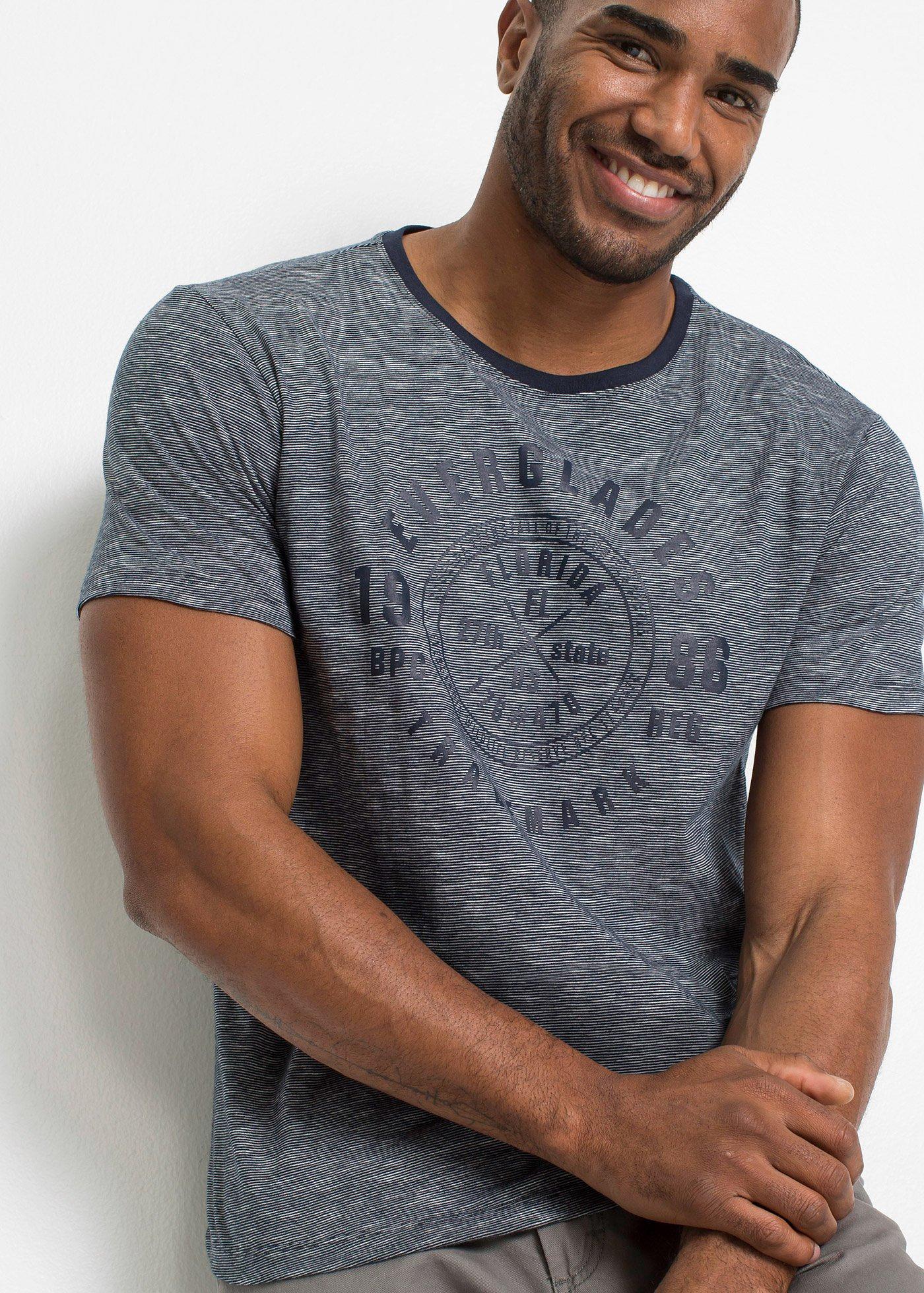 T-shirt (2 szt.) z czystej bawełny - Bonprix