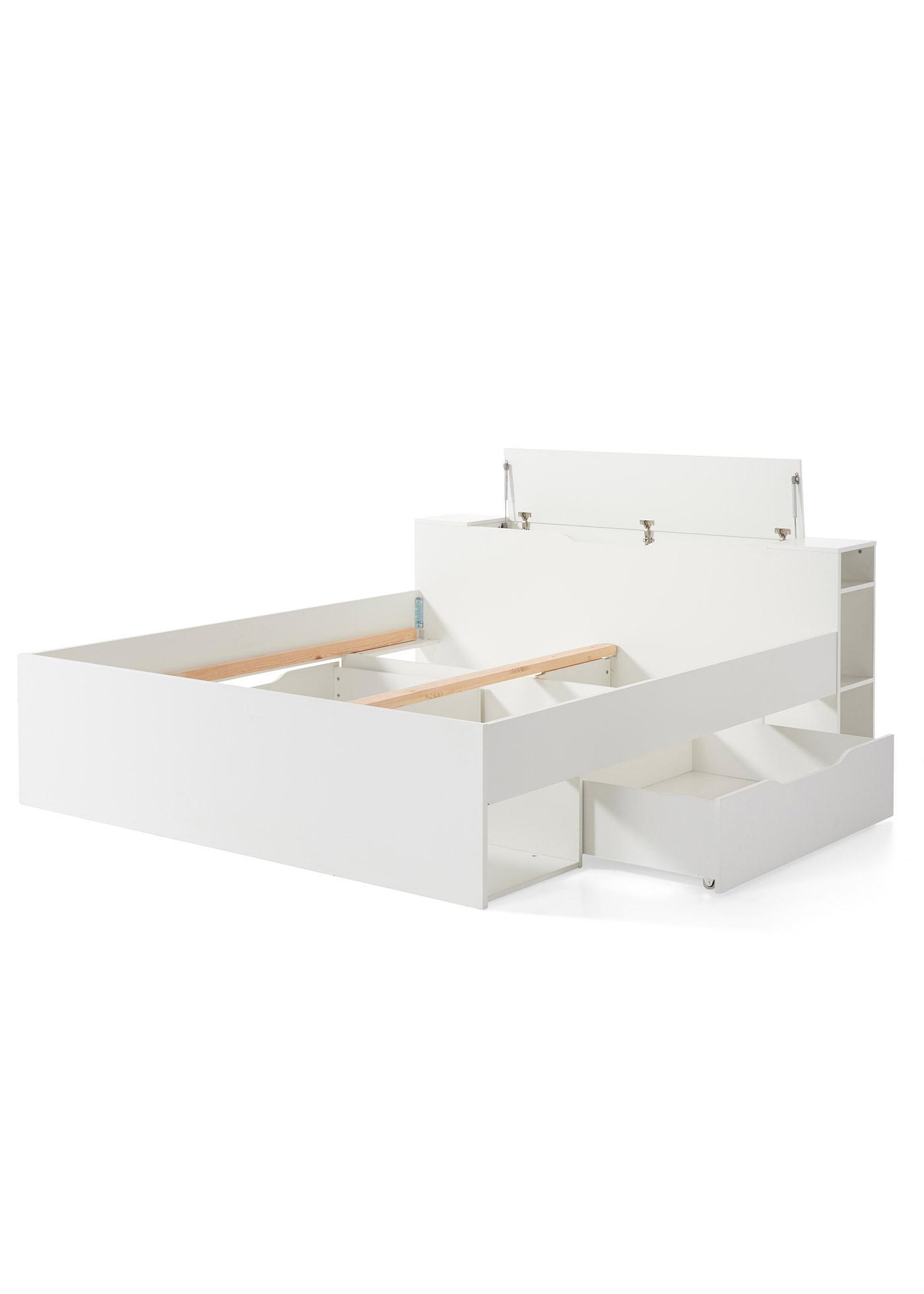 Bettrahmen mit Schubladen, individuell erweiterbar durch eigene