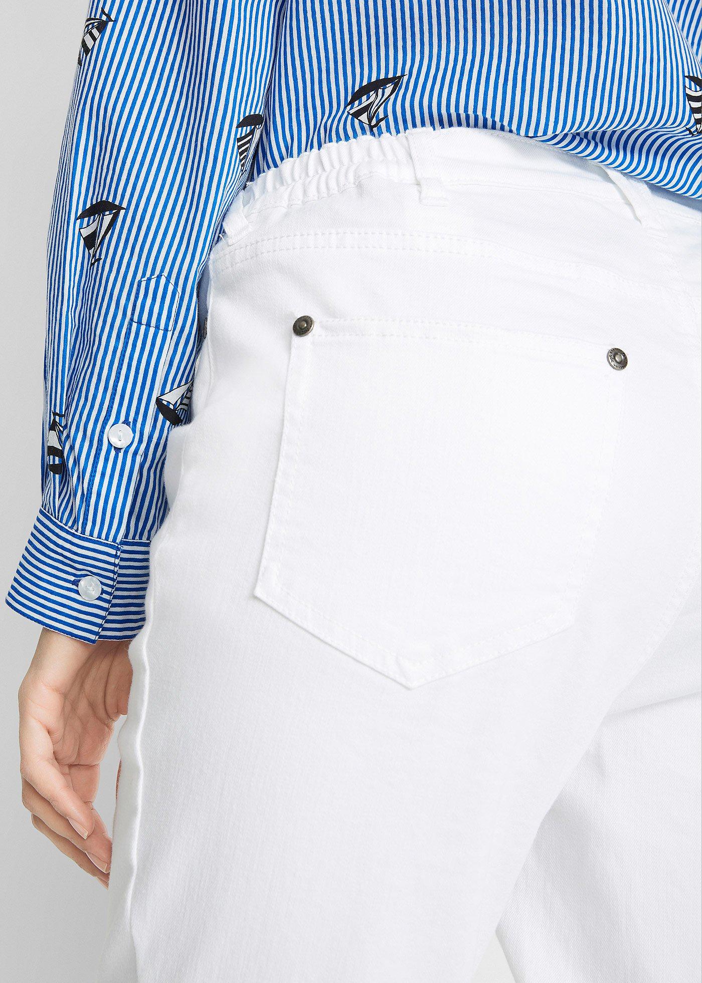 Spodnie z diagonalu, z wygodnym paskiem, straight - Bonprix