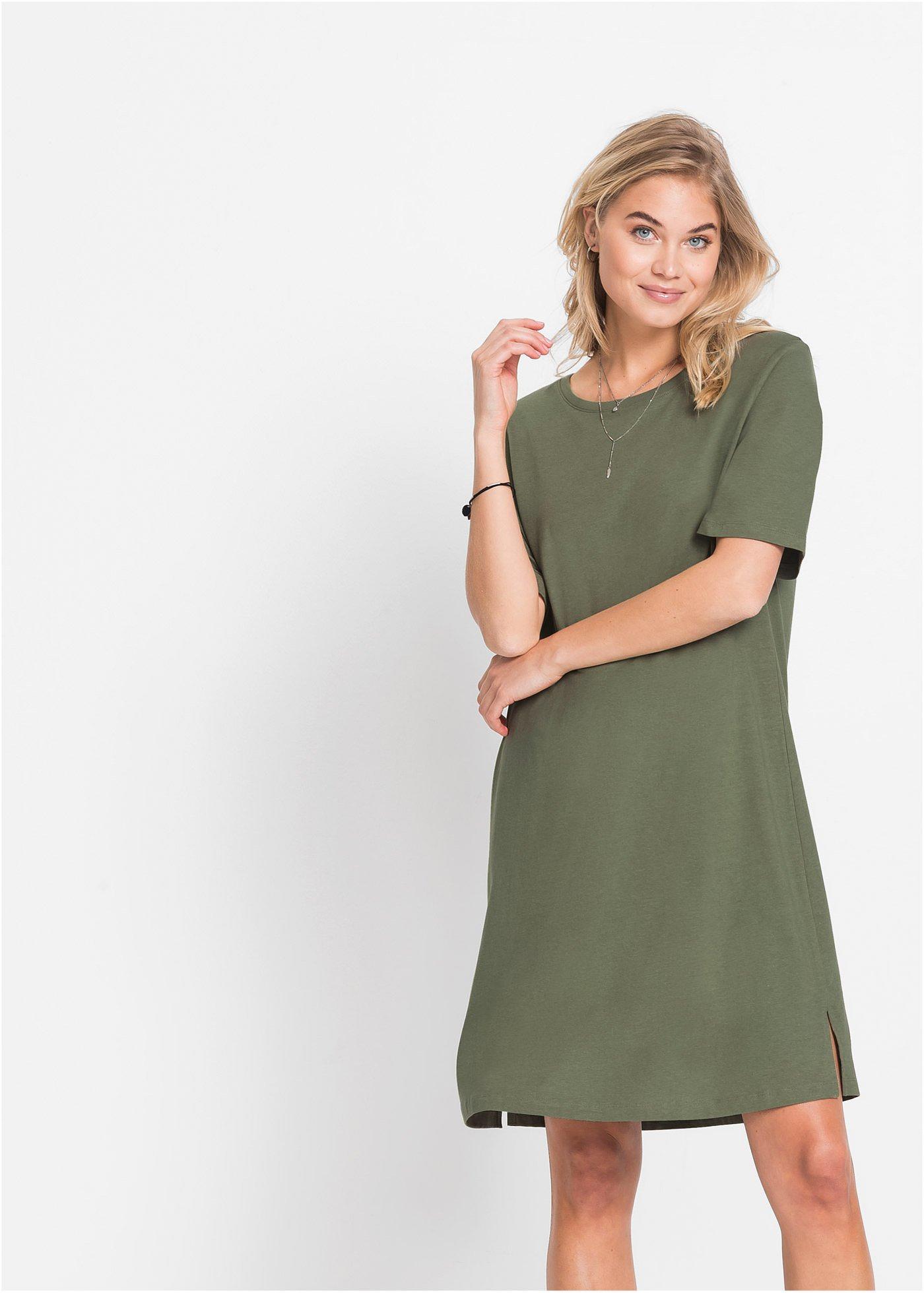 Sukienka T-shirtowa oversize - Bonprix