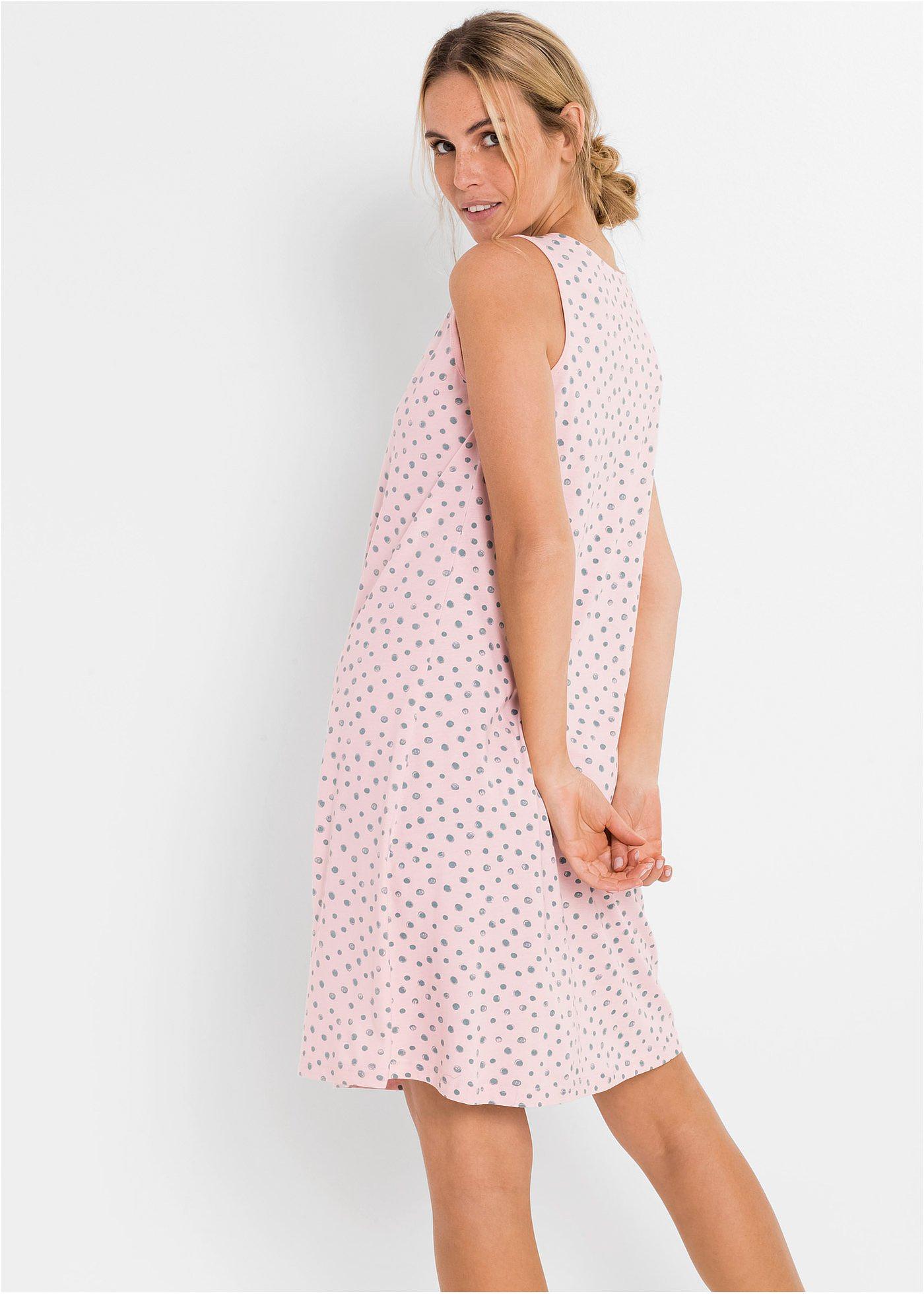 Krótka koszula nocna z miękkiej mieszanki wiskozy - Bonprix