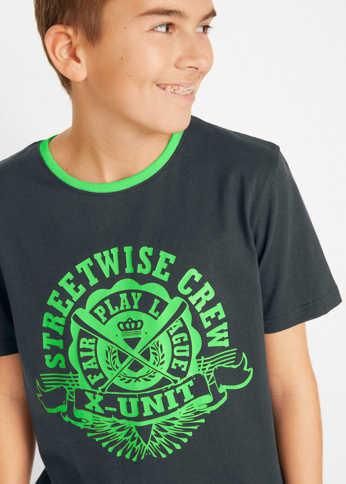 T-shirt (2 szt.) z czystej bawełny - Bonprix